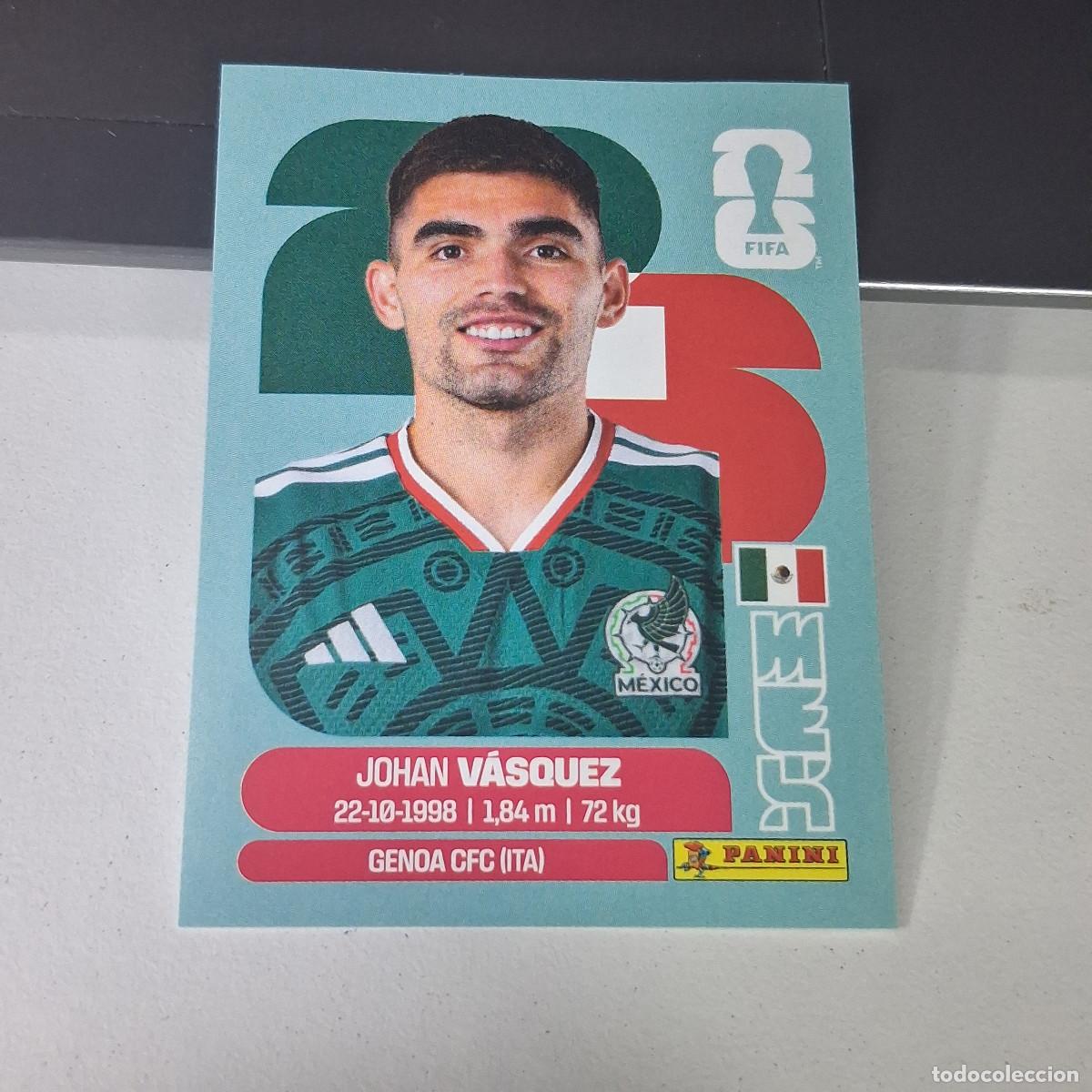 Cromos de F&uacute;tbol: B22 MEX 3 MEX3 JOHAN VASQUEZ M&Eacute;XICO MUNDIAL FIFA WORLD CUP 2026 STICKER PANINI