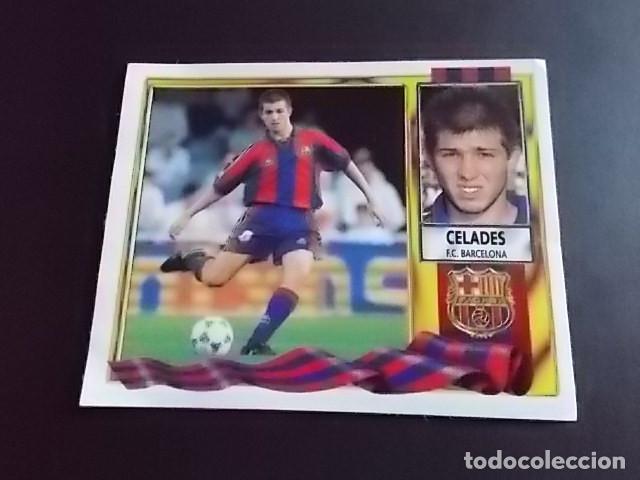 Cromos de F&uacute;tbol: CELADES F.C. BARCELONA COLOCA ESTE 95-96 RECORTADO IMPECABLE