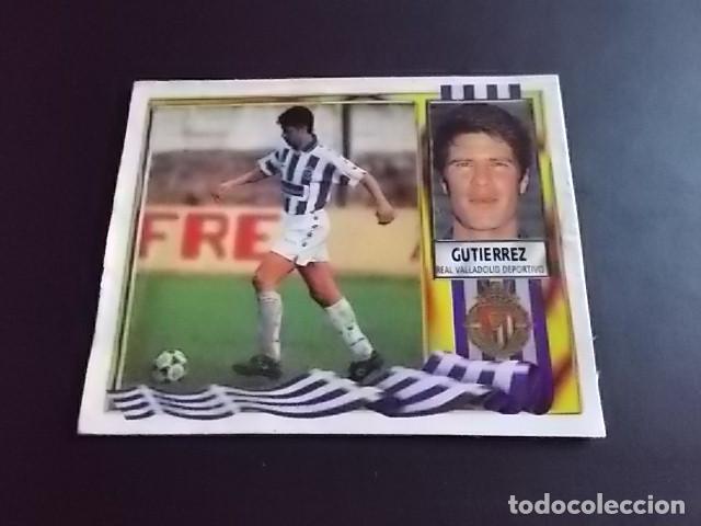 Football Stickers: GUTIERREZ VALLADOLID ESTE 95-96 FICHAJE N&ordm;36 RECORTADO IMPECABLE