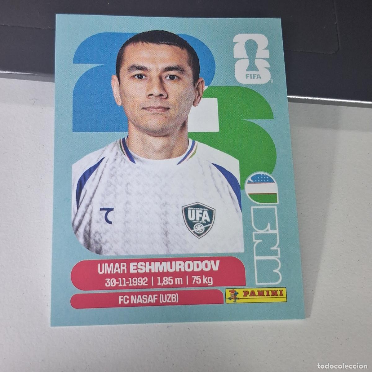 Cromos de F&uacute;tbol: B22 UZB 5 UZB5 UMAR ESHMURODOV UZBEKISTAN UZBEKIST&Aacute;N UZB MUNDIAL FIFA WORLD CUP 2026 STICKER PANINI