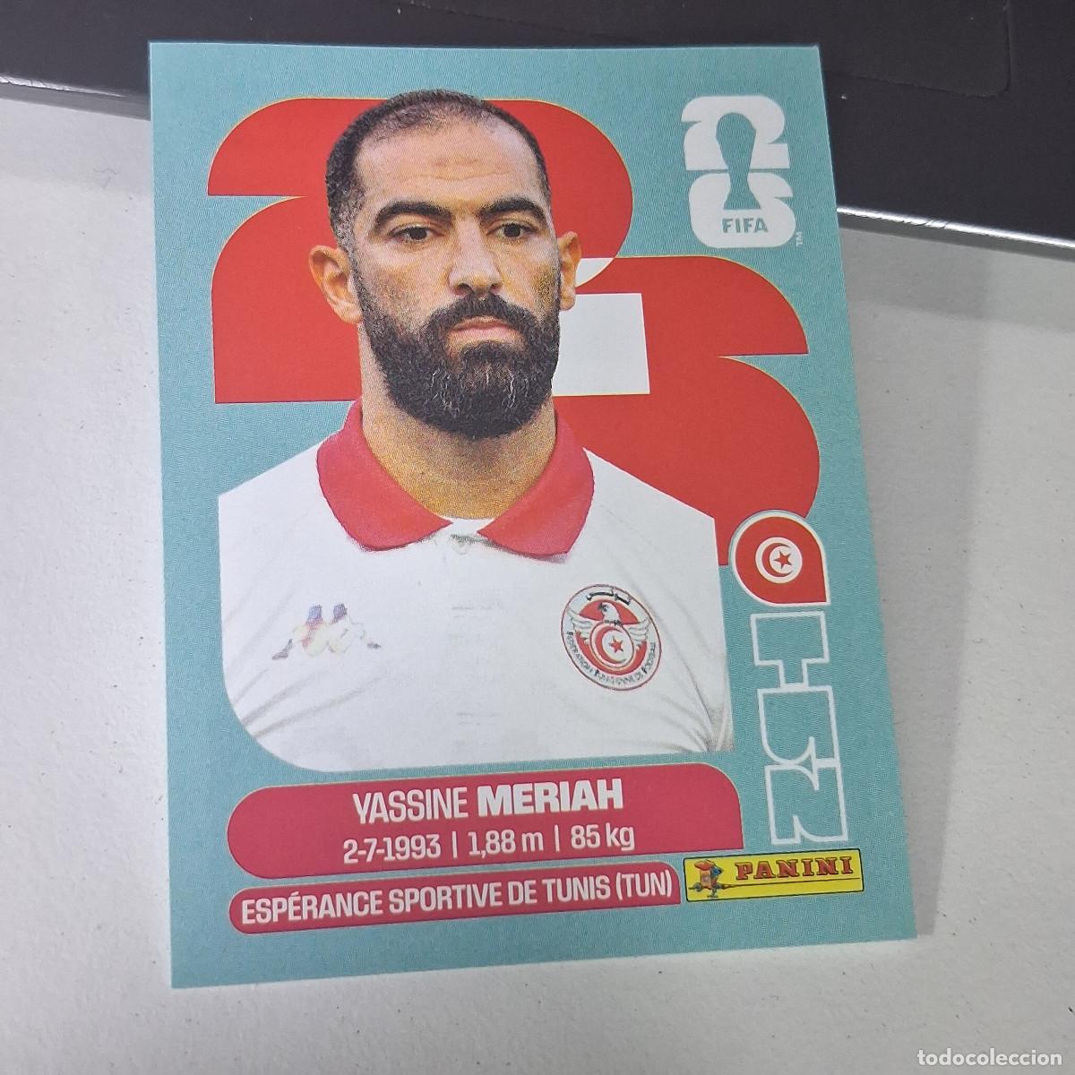 Football Stickers: B22 TUN 6 TUN6 YASSINE MERIAH TUNEZ T&Uacute;NEZ TUNISIA TUN MUNDIAL FIFA WORLD CUP 2026 STICKER PANINI