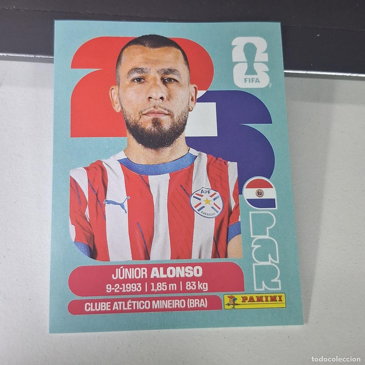 Football Stickers: B22 PAR8 JUNIOR ALONSO 8 PARAGUAY PAR MUNDIAL FIFA WORLD CUP 2026 STICKER PANINI