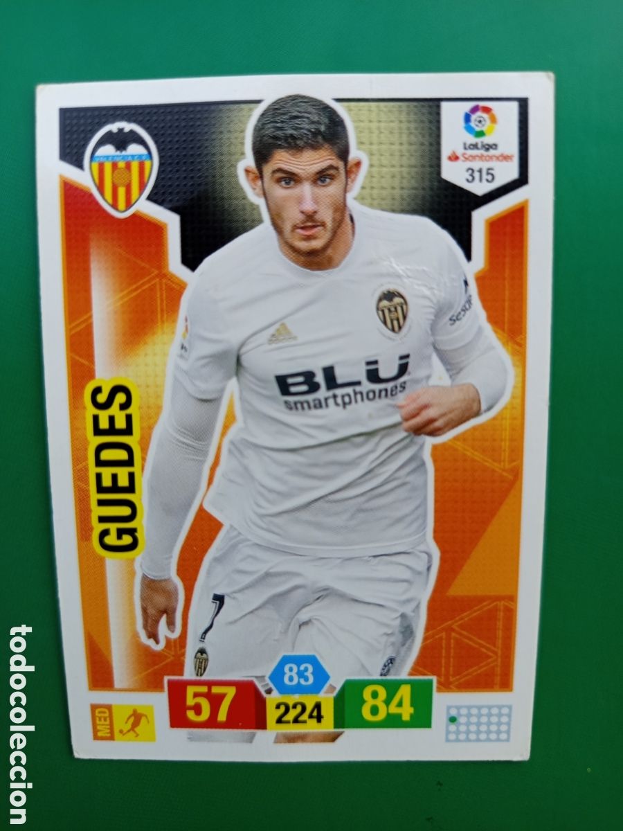Football Stickers: ❇️ CROMO ⚽ GUEDES VALENCIA 315 18 19 2018 2019 ADRENALYN XL PANINI ❇️