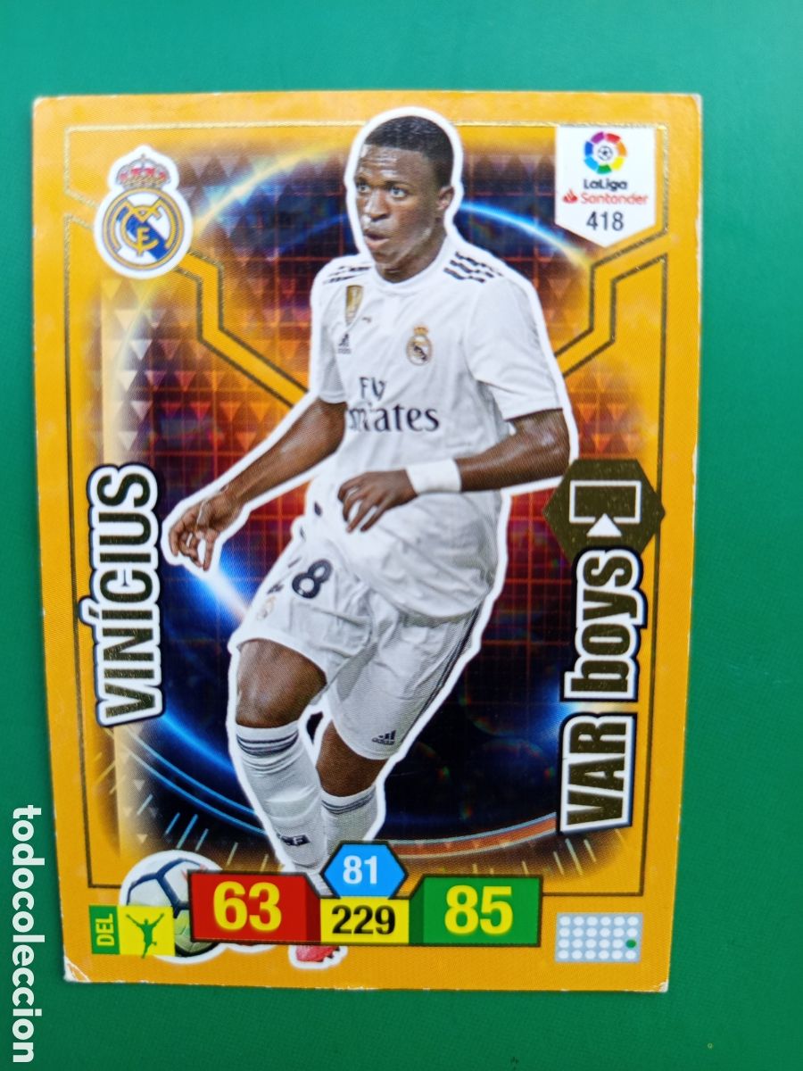 Football Stickers: ❇️ CROMO ⚽ VINICIUS REAL MADRID 418 VAR BOYS 18 19 2018 2019 ADRENALYN XL PANINI ❇️