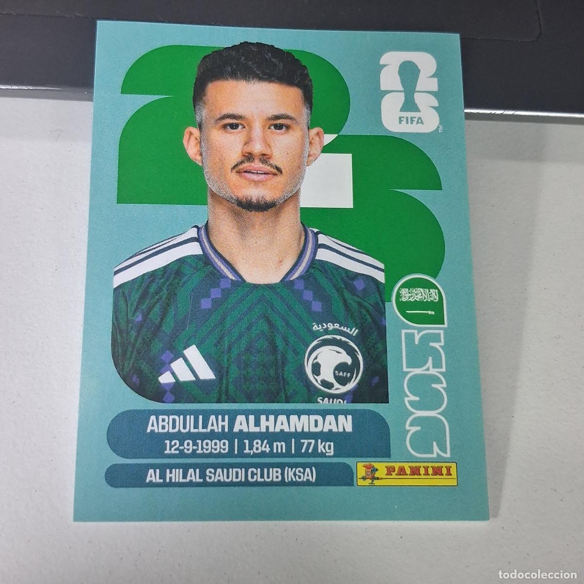 Football Stickers: B22 KSA20 ABDULLAH AL-HAMDAN 20 KSA ARABIA SAUDI MUNDIAL FIFA WORLD CUP 2026 STICKER PANINI