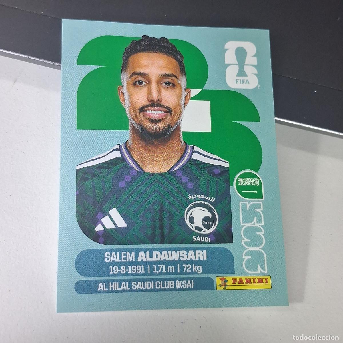 Football Stickers: B22 KSA 16 KSA16 SALEM ALDAWSARI ARABIA SAUD&Iacute; KSA MUNDIAL FIFA WORLD CUP 2026 STICKER PANINI