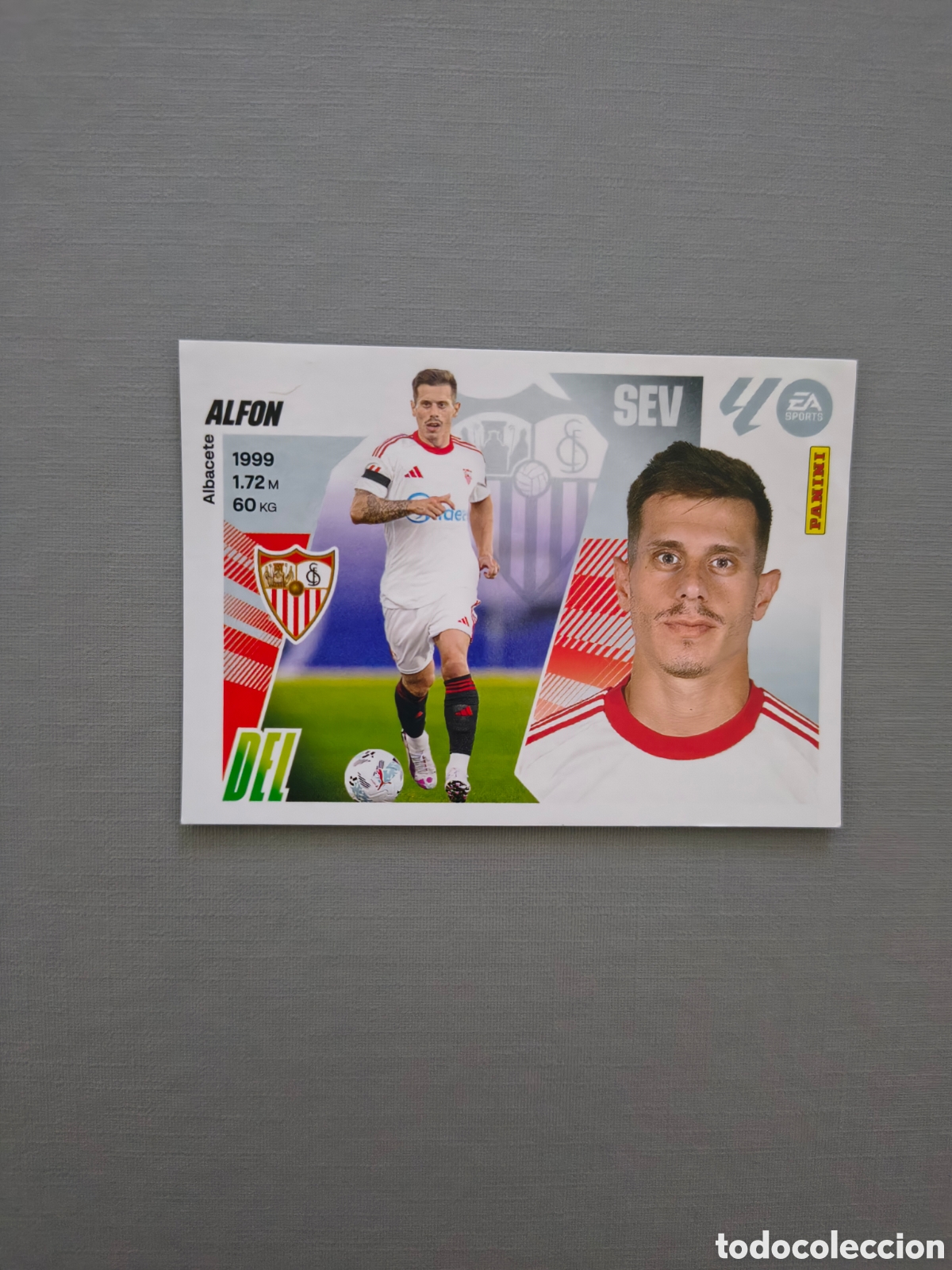 Football Stickers: LALIGA ESTE 2025 2026 EA SPORTS 25 26 ALBUM PANINI LIGA &Uacute;LTIMOS FICHAJES N 16 SEVILLA ALFON