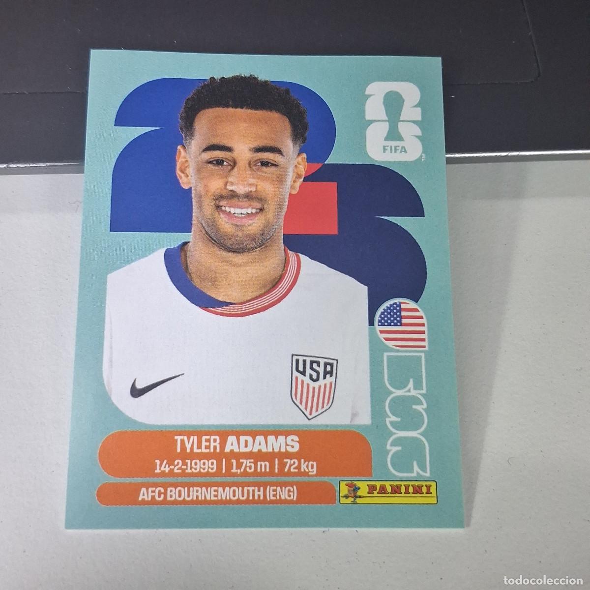 Football Stickers: B22 USA8 TYLER ADAMS 8 ESTADOS UNIDOS USA MUNDIAL FIFA WORLD CUP 2026 STICKER PANINI