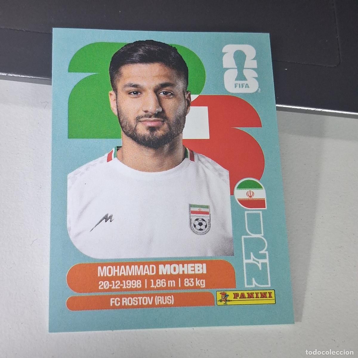 Football Stickers: B22 IRN16 MOHAMMAD MOHEBI 16 IR&Aacute;N IRAO IRN MUNDIAL FIFA WORLD CUP 2026 STICKER PANINI