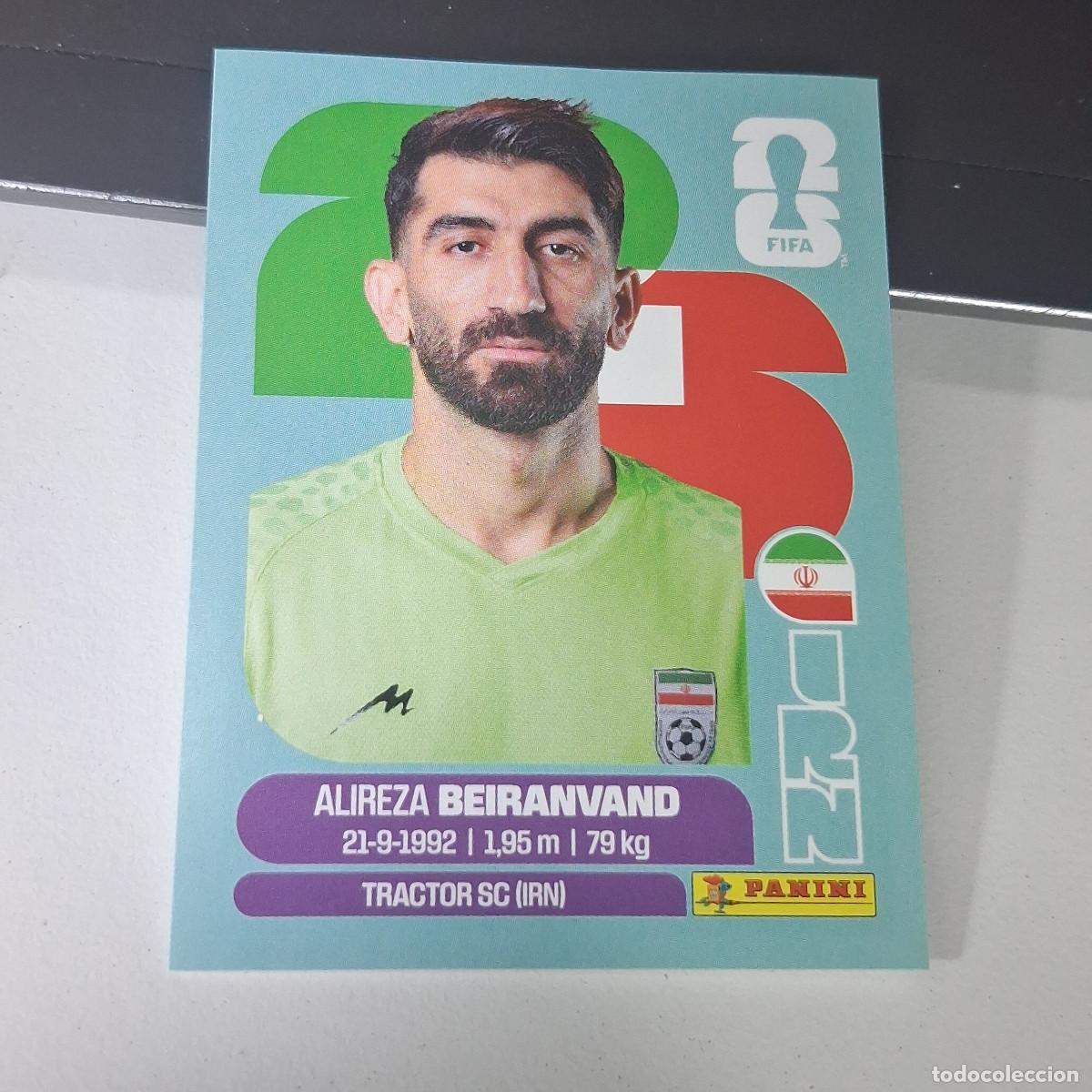 Football Stickers: B22 IRN 2 IRN2 ALIREZA BEIRANVAND IRAN IRAO MUNDIAL FIFA WORLD CUP 2026 STICKER PANINI