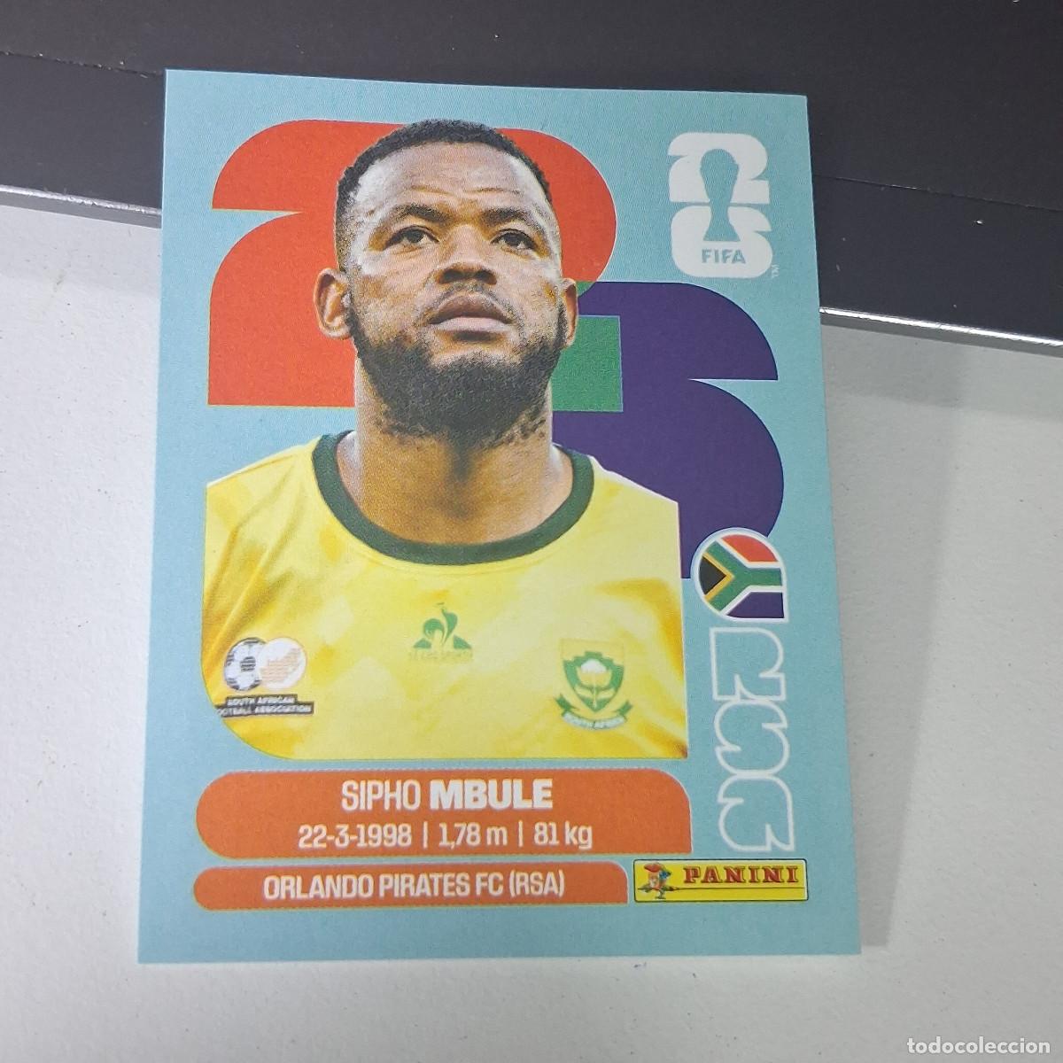 Cromos de Futebol: B22 RSA RSA16 SIPHO MBULE 16 SUD&Aacute;FRICA SOUTH AFRIKA MUNDIAL FIFA WORLD CUP 2026 STICKER PAER PANINI