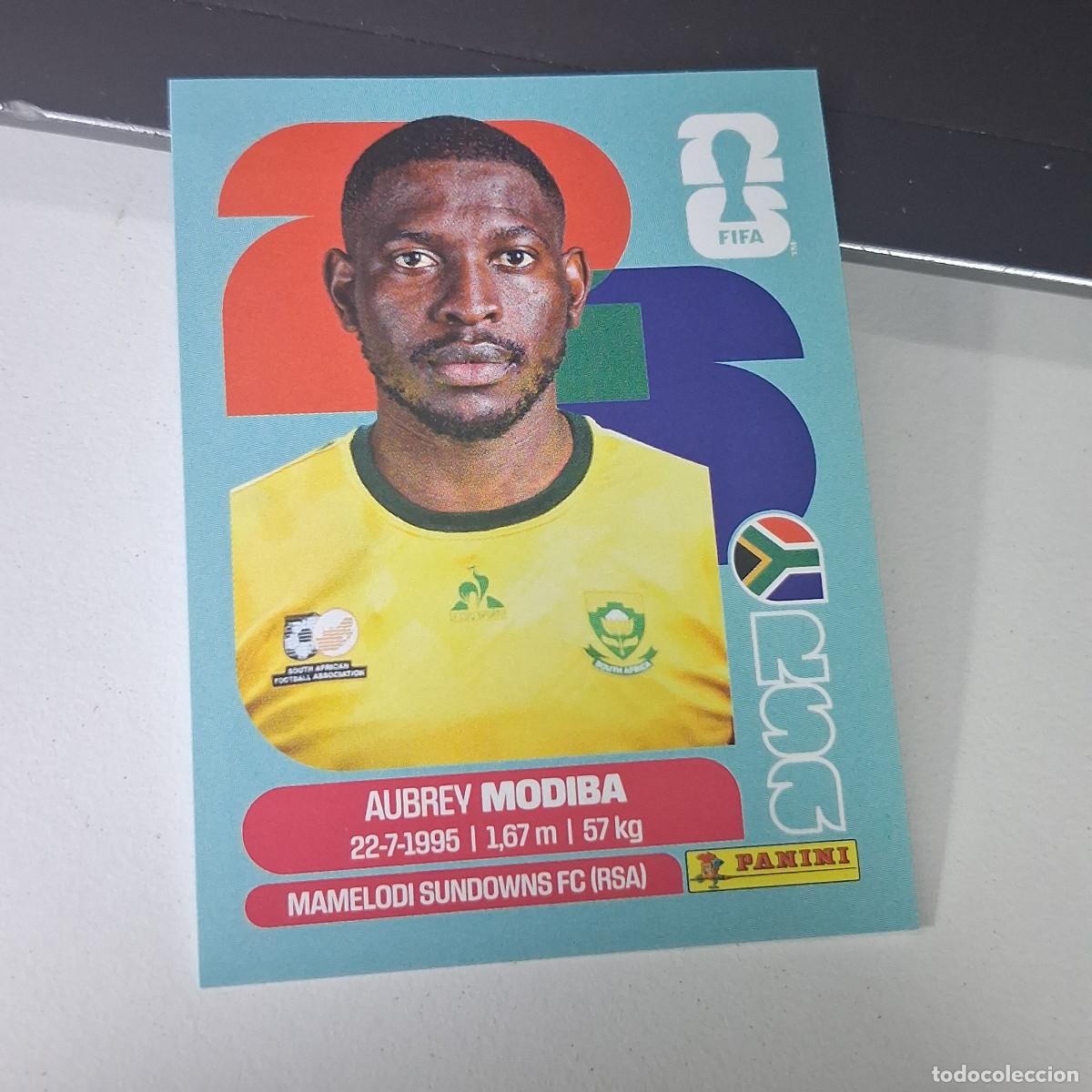 Football Stickers: B22 RSA4 AUBREY MODIBA 4 SUD&Aacute;FRICA RSA SOUTH AFRIKA MUNDIAL FIFA WORLD CUP 2026 STICKER PANINI