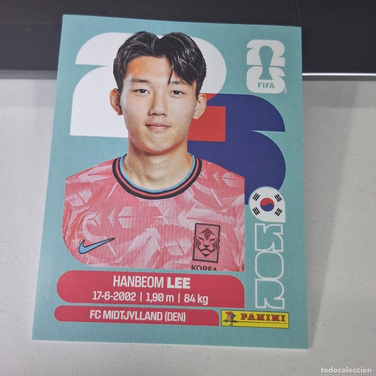 Football Stickers: B22 KOR7 HAN-BEOM LEE 7 KOREA COREA DEL SUR KOR MUNDIAL FIFA WORLD CUP 2026 STICKER PANINI