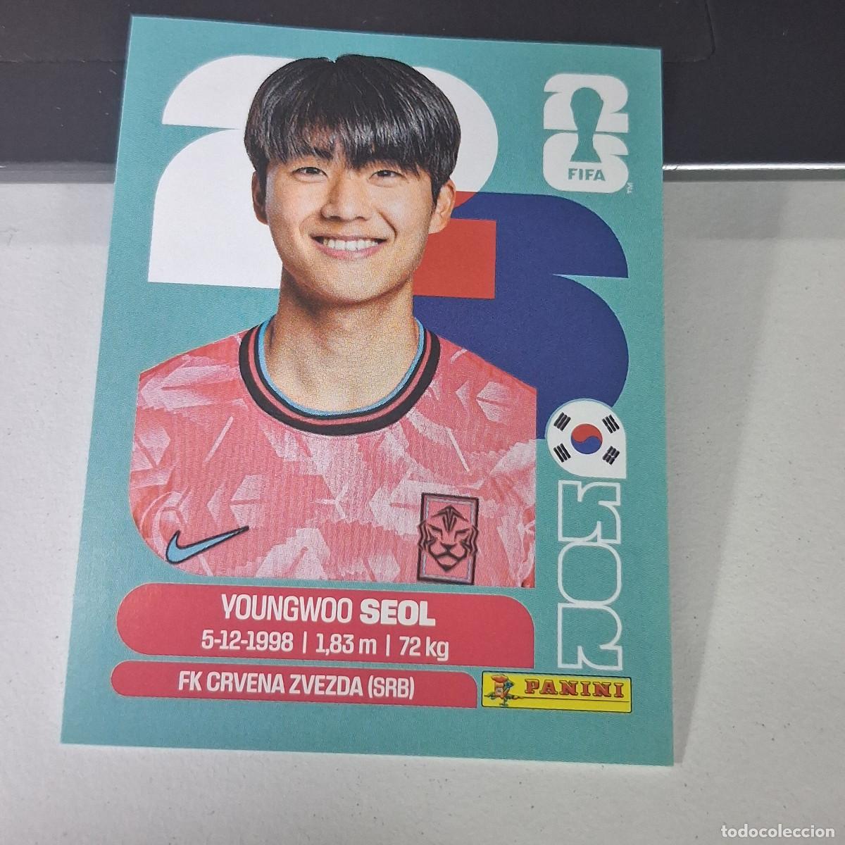 Football Stickers: B22 KOR6 YOUNG-WOO SEOL 6 YUMIN COREA DEL SUR KOR MUNDIAL FIFA WORLD CUP 2026 STICKER PANINI