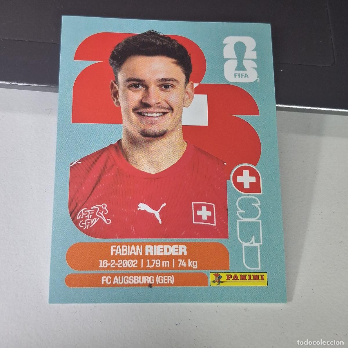 Football Stickers: B22 SUI 12 SUI12 FABIAN RIEDER SUIZA SUI SWITZERLAND MUNDIAL FIFA WORLD CUP 2026 STICKER PANINI
