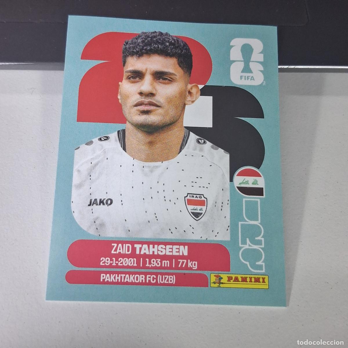 Cromos de F&uacute;tbol: B22 IRQ7 ZAID TAHSEEN 7 IRAQ IRQ IRAK MUNDIAL FIFA WORLD CUP 2026 STICKER PANINI
