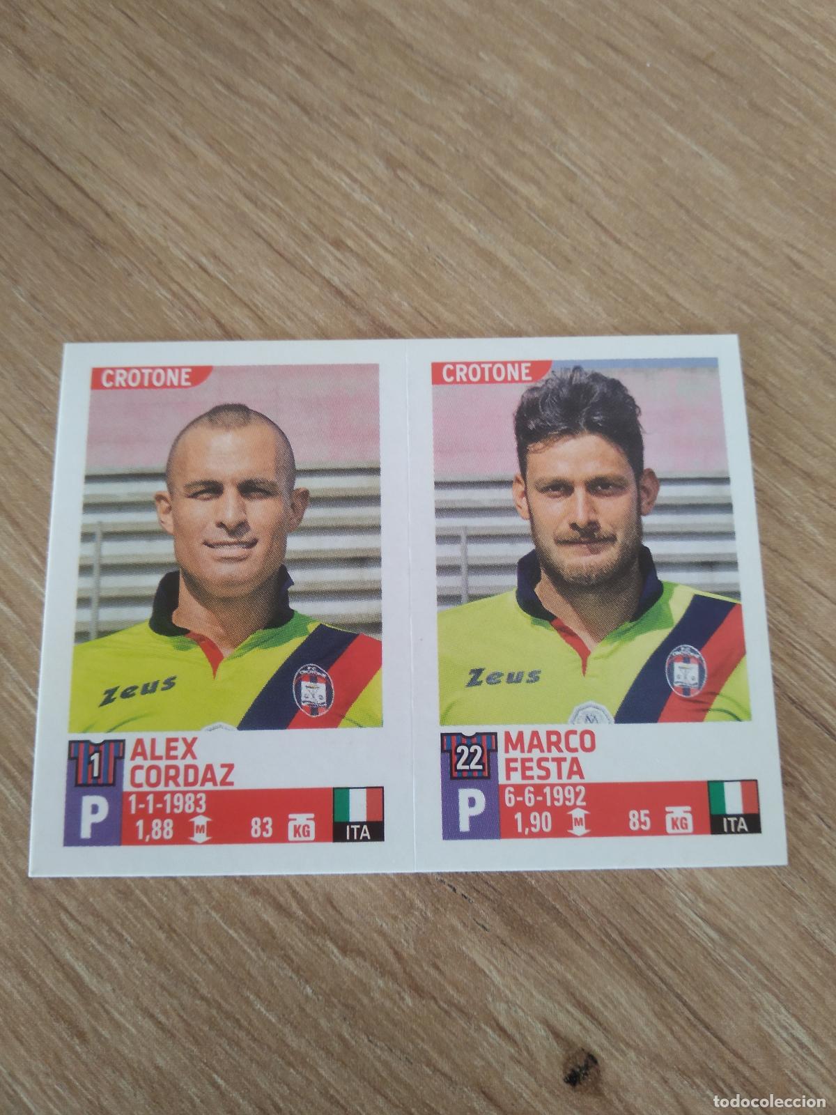 Figurine di Calcio: 663 CORDAZ MARCO FESTA CROTONE CROMO FUTBOL PANINI LIGA ITALIA 15-16 CALCIATORI 2015-2016