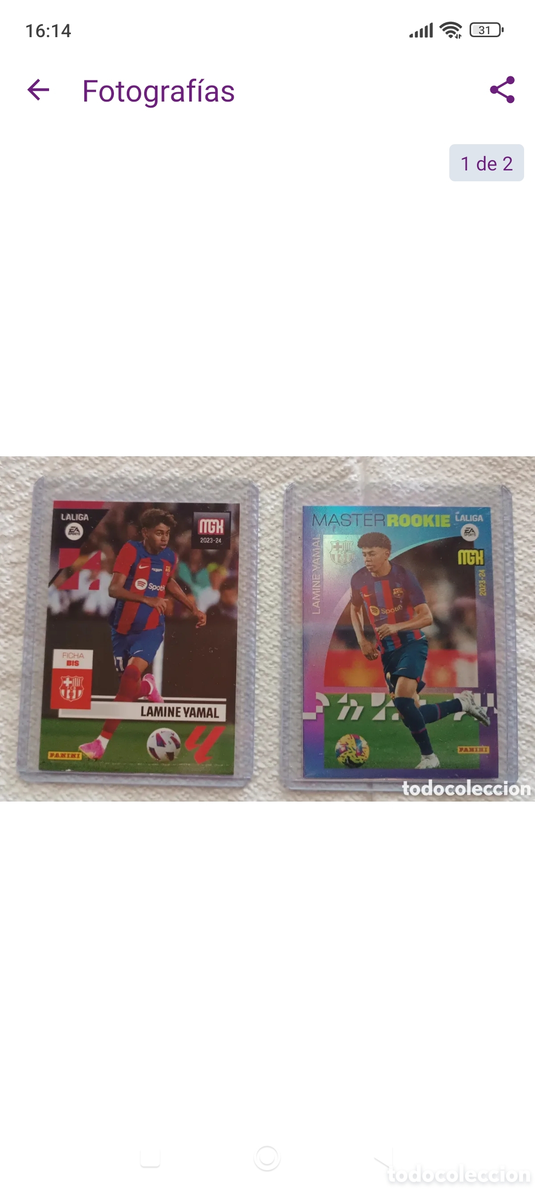 Football Stickers: Lote LAMINE YAMAL ROOKIE MGK 108 bis-423 2023-24
