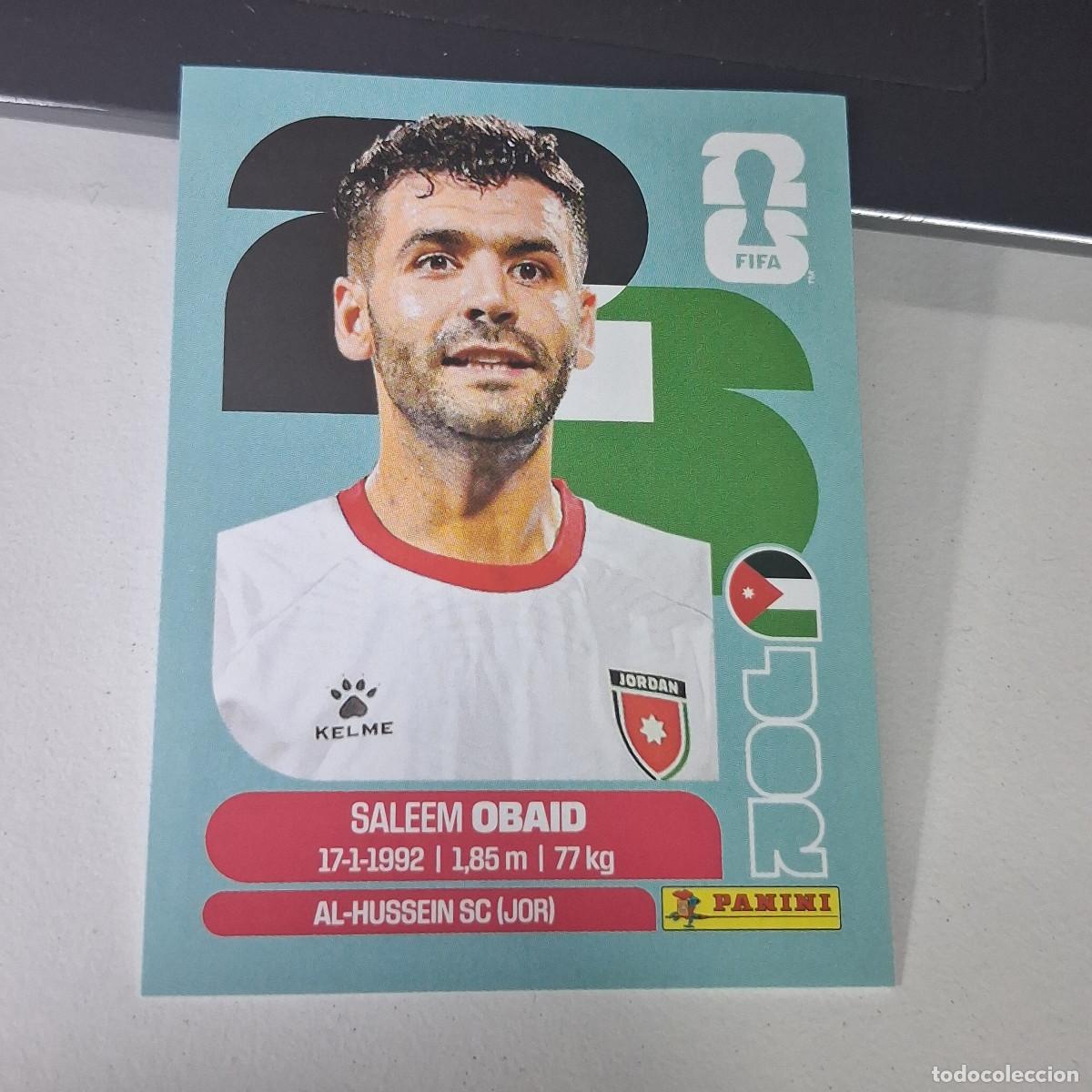 Football Stickers: B22 JOR7 SALEEM OBAID 7 JORDANIA JOR MUNDIAL FIFA WORLD CUP 2026 STICKER PANINI