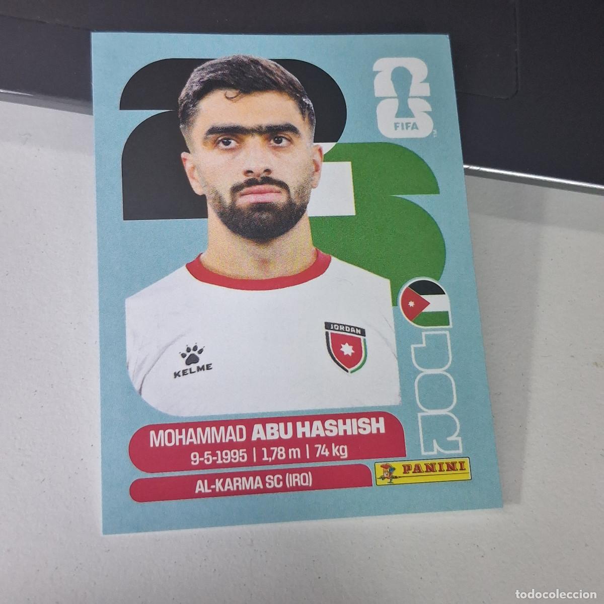 Football Stickers: B22 JOR 4 JOR4 MOHAMMAD ABU HASHISH JORDANIA JOR MUNDIAL FIFA WORLD CUP 2026 STICKER PANINI