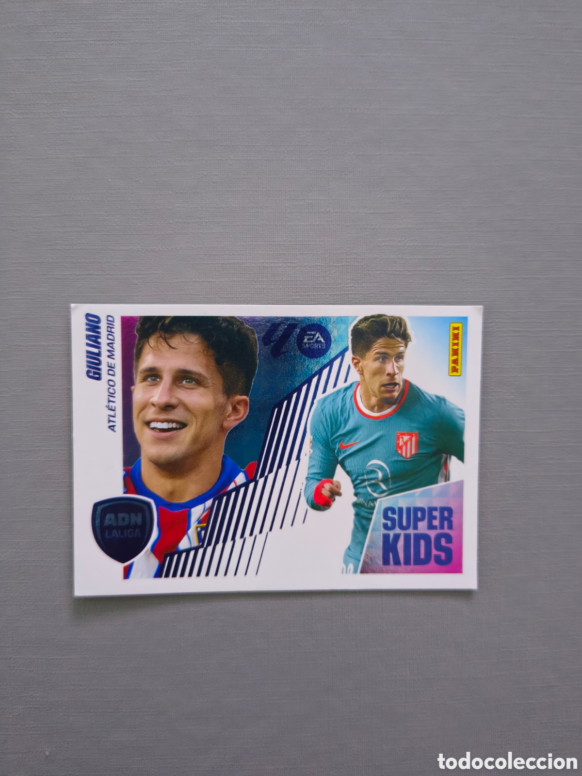 Football Stickers: LALIGA ESTE EA SPORTS 25 26 ALBUM PANINI ADN SUPER KIDS&nbsp; N 9 GIULIANO ATL&Eacute;TICO MADRID