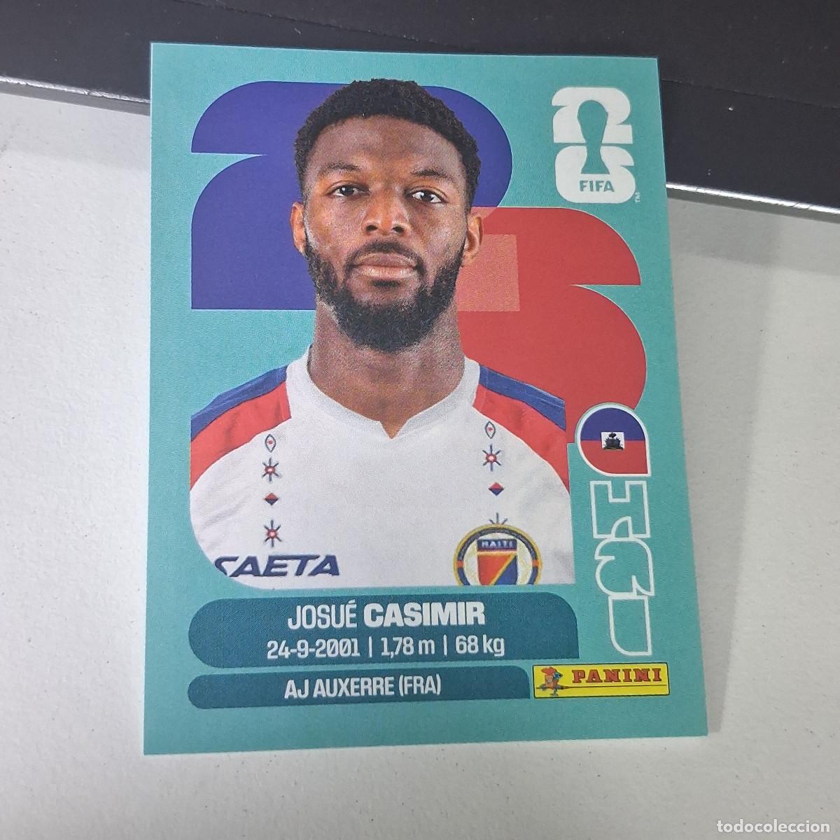 Football Stickers: B22 HAI16 JOSUE CASIMIR 16 HAIT&Iacute; HAI MUNDIAL FIFA WORLD CUP 2026 STICKER PANINI
