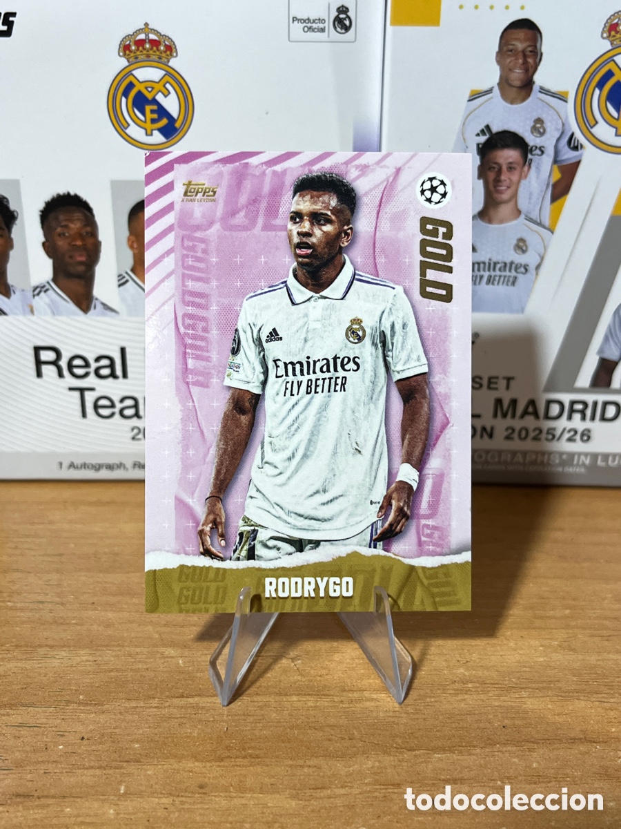 Football Stickers: RODRYGO PINK GOLD TOPPS CHAMPIONS