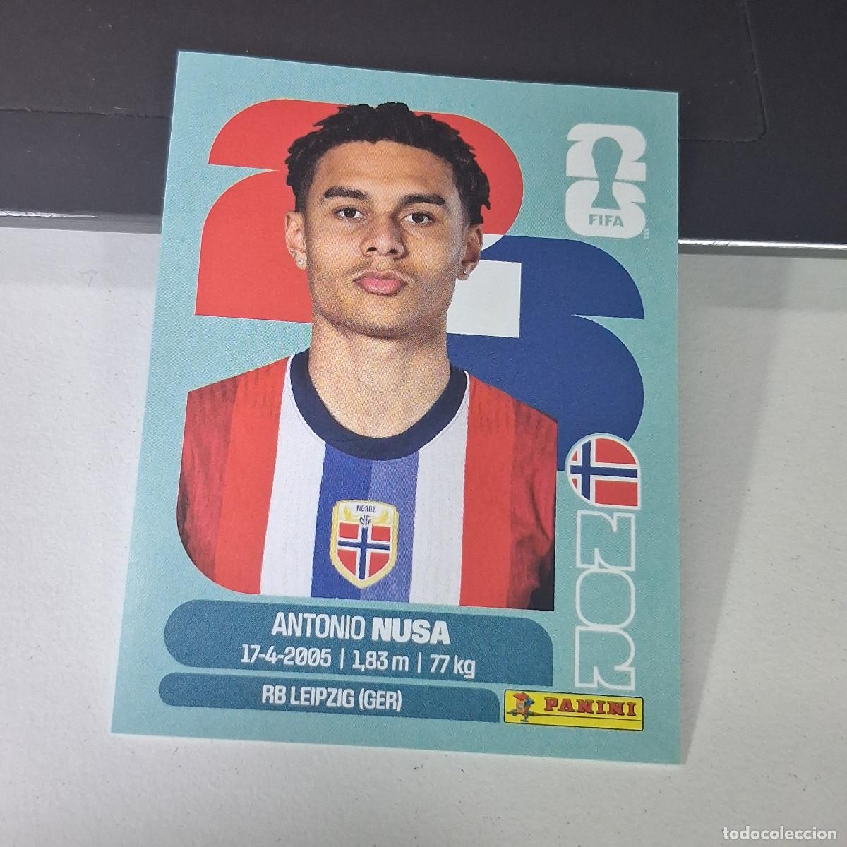 Cartes &agrave; collectionner de Football: B22 NOR 19 NOR19 ANTONIO NUSA NORUEGA NORWAY NOR MUNDIAL FIFA WORLD CUP 2026 STICKER PANINI