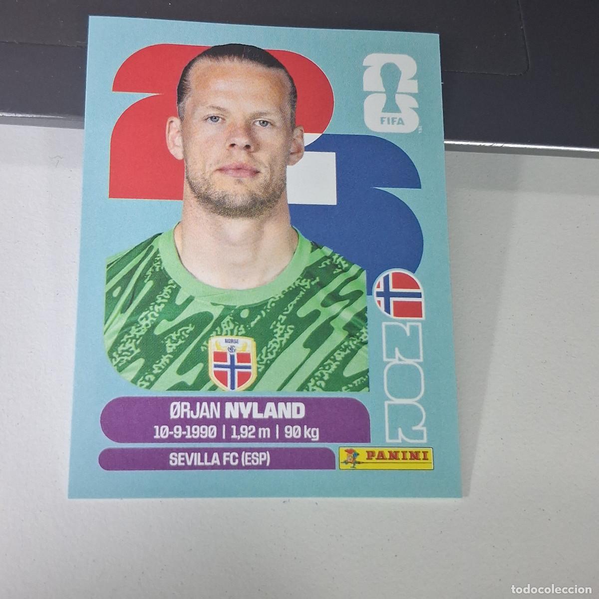 Figurine di Calcio: B22 NOR2 &Oslash;RJAN NYLAND 2 NORUEGA NORWAY NOR MUNDIAL FIFA WORLD CUP 2026 STICKER PANINI