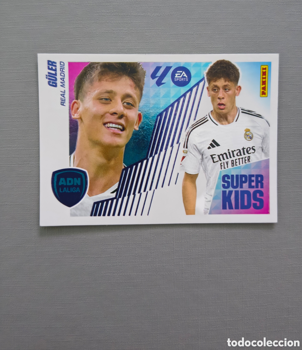 Figurine di Calcio: LALIGA ESTE EA SPORTS 25 26 ALBUM PANINI ADN SUPER KIDS&nbsp; N 10 G&Uuml;LER REAL MADRID