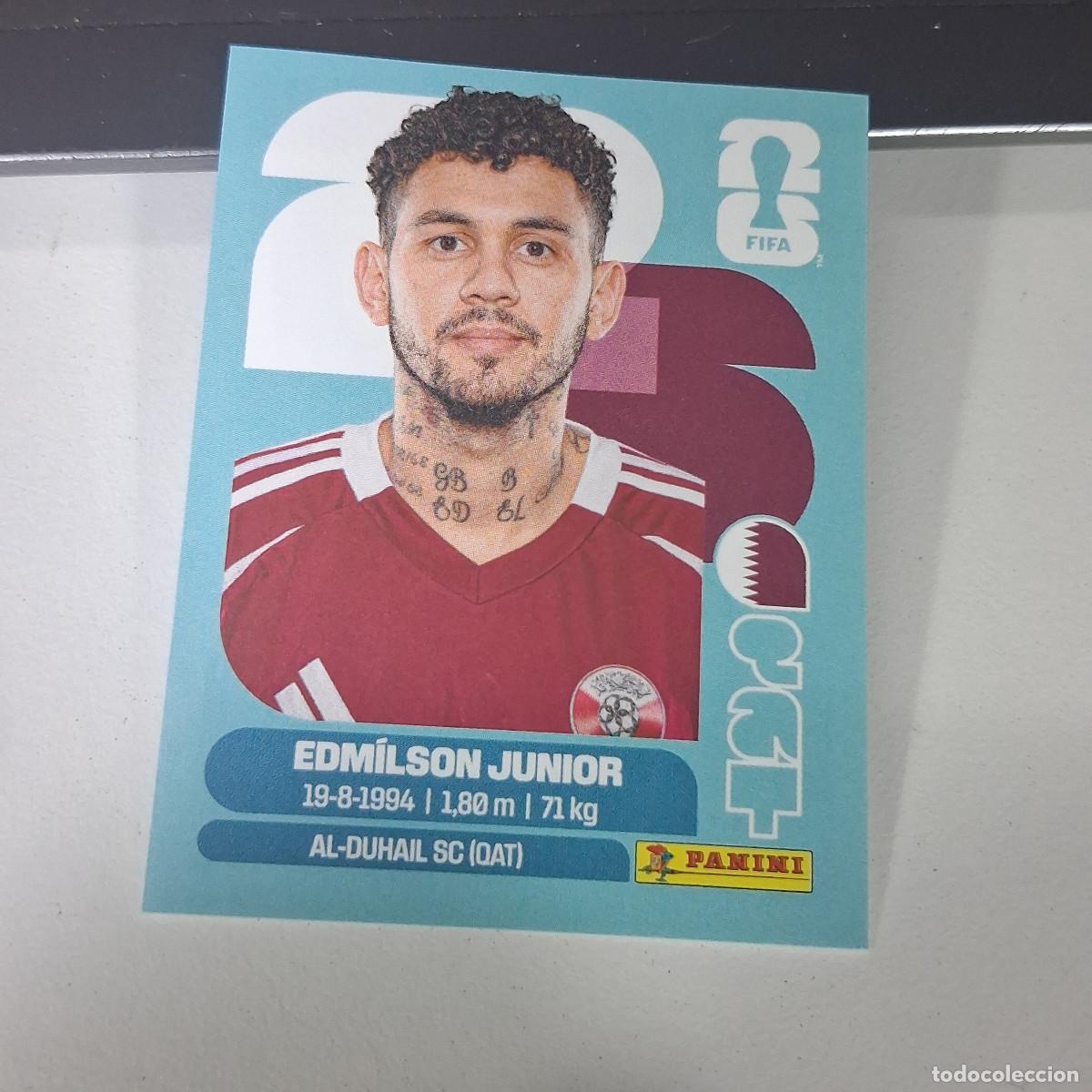 Cromos de F&uacute;tbol: B22 QAT 17 QAT17 EDMILSON JUNIOR QATAR CATAR QAT MUNDIAL FIFA WORLD CUP 2026 STICKER PANINI