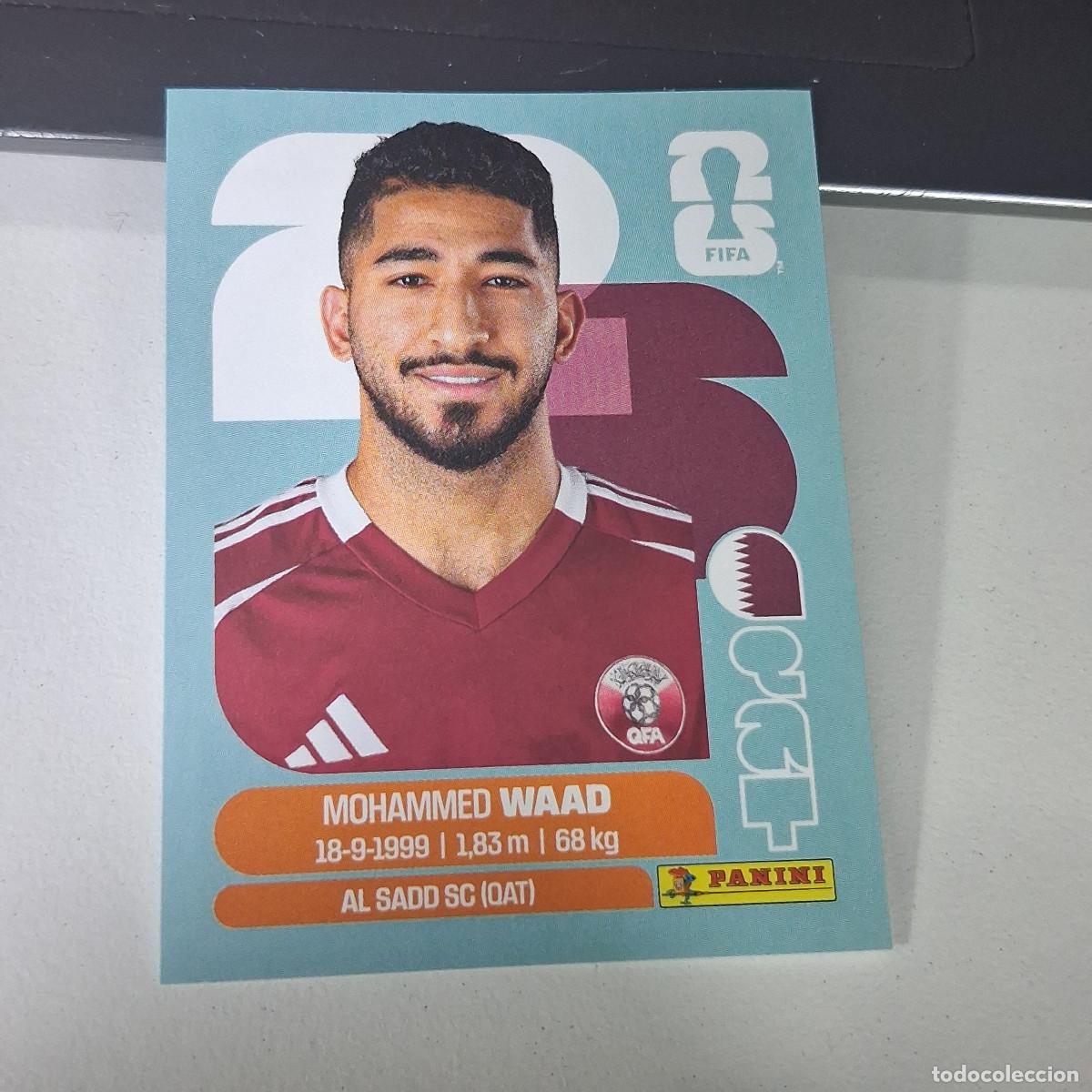 Cromos de F&uacute;tbol: B22 QAT14 MOHAMMED WAAD 14 QATAR CATAR QAT MUNDIAL FIFA WORLD CUP 2026 STICKER PANINI