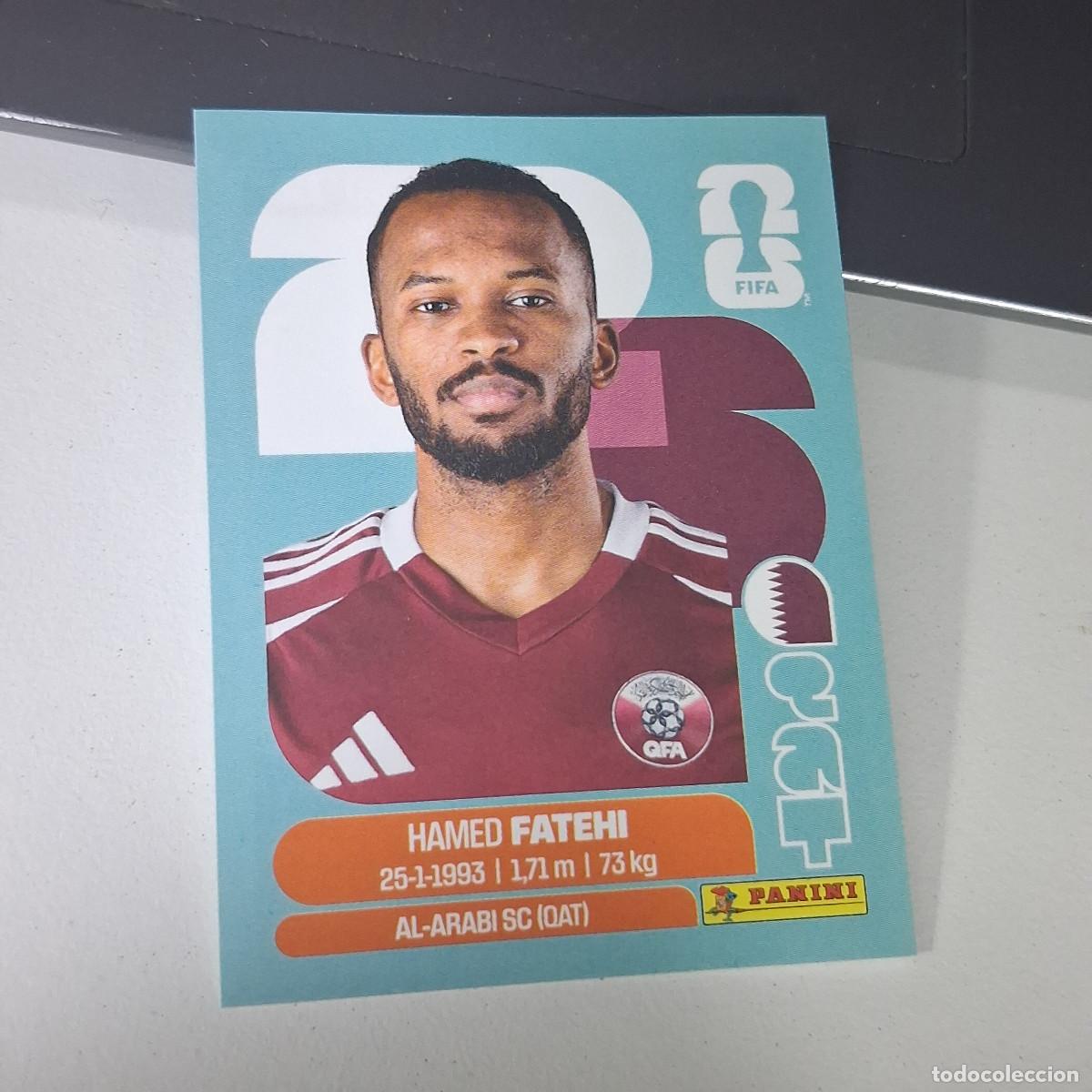 Cromos de F&uacute;tbol: B22 QAT 12 QAT12 HAMED FATEHI QATAR QATAR CATAR QAT MUNDIAL FIFA WORLD CUP 2026 STICKER PANINI