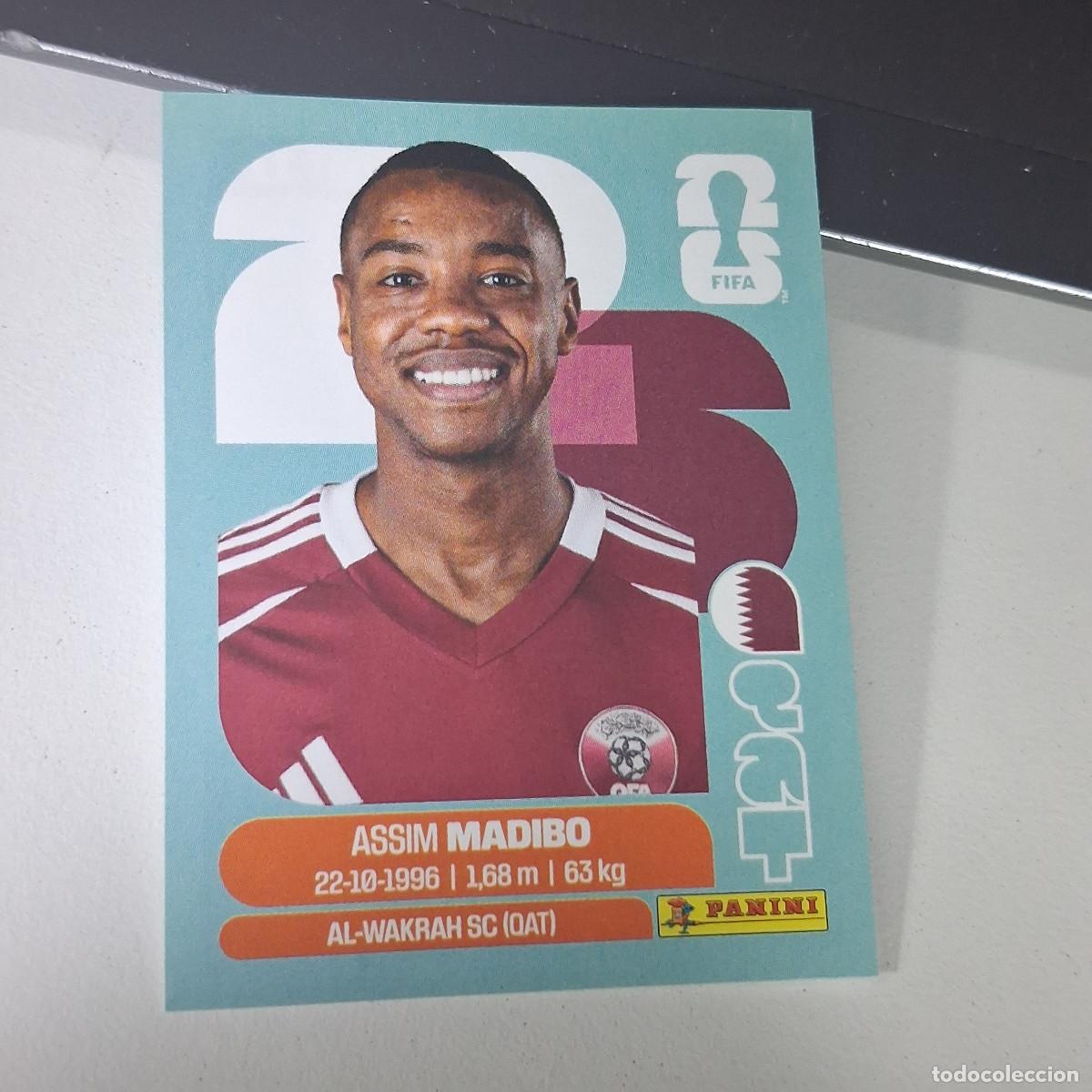 Fu&szlig;ball-Sticker: B22 QAT11 ASSIM MADIBO 11 QATAR CATAR QAT MUNDIAL FIFA WORLD CUP 2026 STICKER PANINI