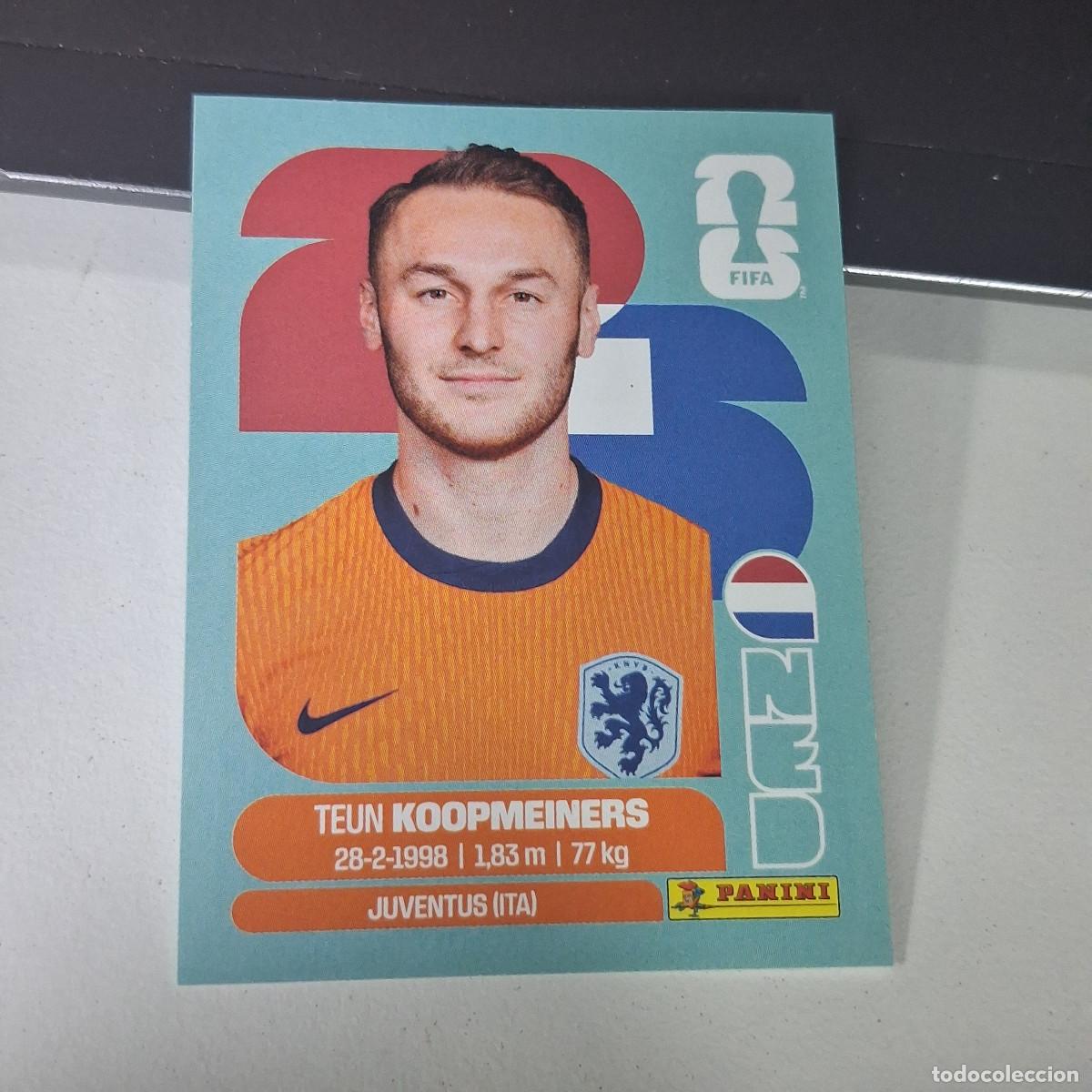 Fu&szlig;ball-Sticker: B22 NED 12 NED12 TEUN KOOPMEINERS HOLANDA NETHERLANDS MUNDIAL FIFA WORLD CUP 2026 STICKER PANINI