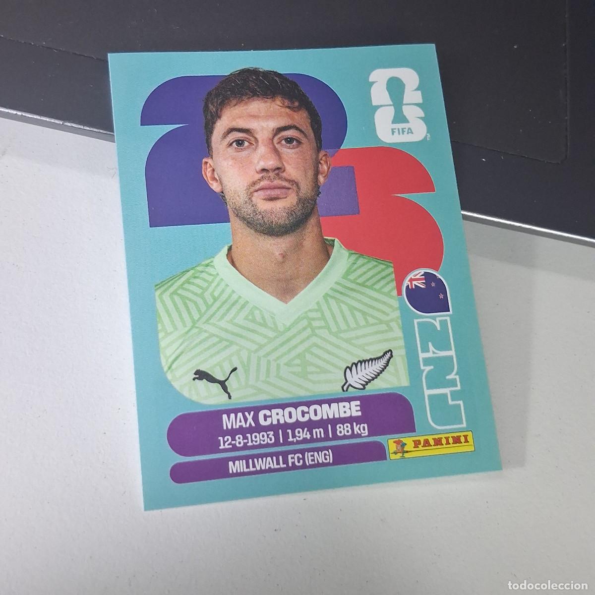 Fu&szlig;ball-Sticker: B22 NZL 2 NZL2 MAX CROCOMBE NUEVA ZELANDA NZL NEW ZEALAND MUNDIAL FIFA WORLD CUP 2026 STICKER PANIN