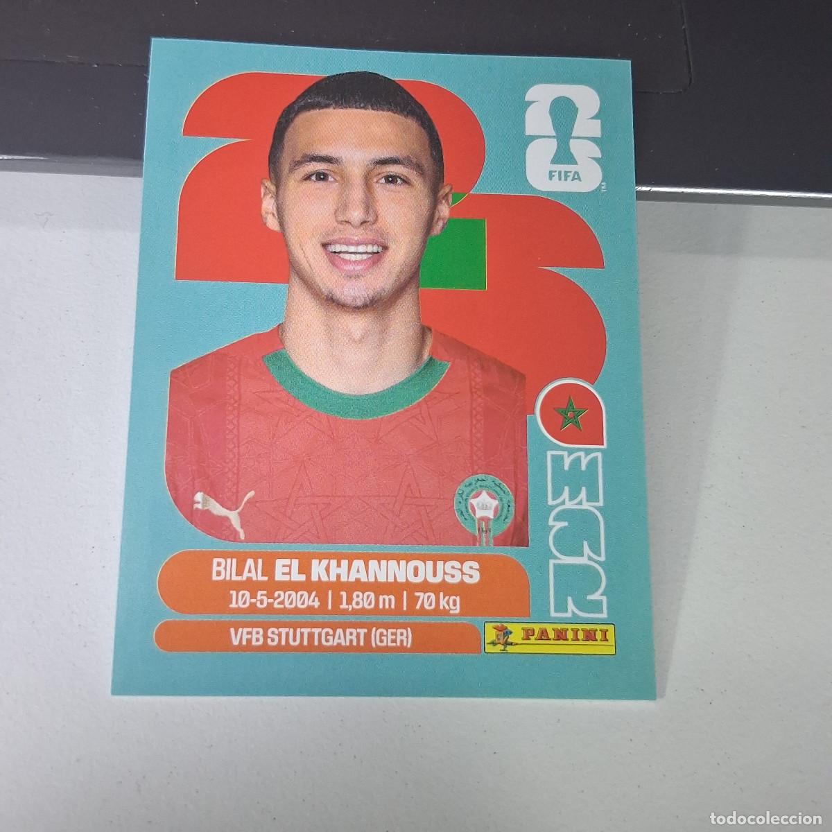 Fu&szlig;ball-Sticker: B22 MAR 14 MAR14 BILAL EL KHANNOUSS MARRUECOS MUNDIAL FIFA WORLD CUP 2026 STICKER PANIN