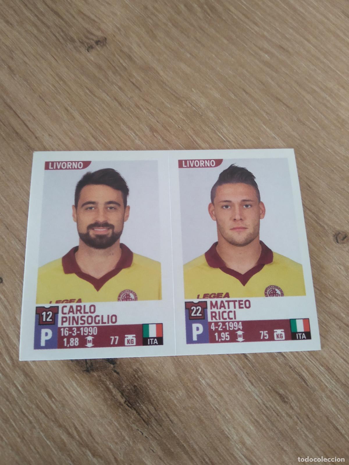 Cromos de F&uacute;tbol: 685 PINSOGLIO RICCI LIVORNO CROMO FUTBOL PANINI LIGA ITALIA 15-16 CALCIATORI 2015-2016