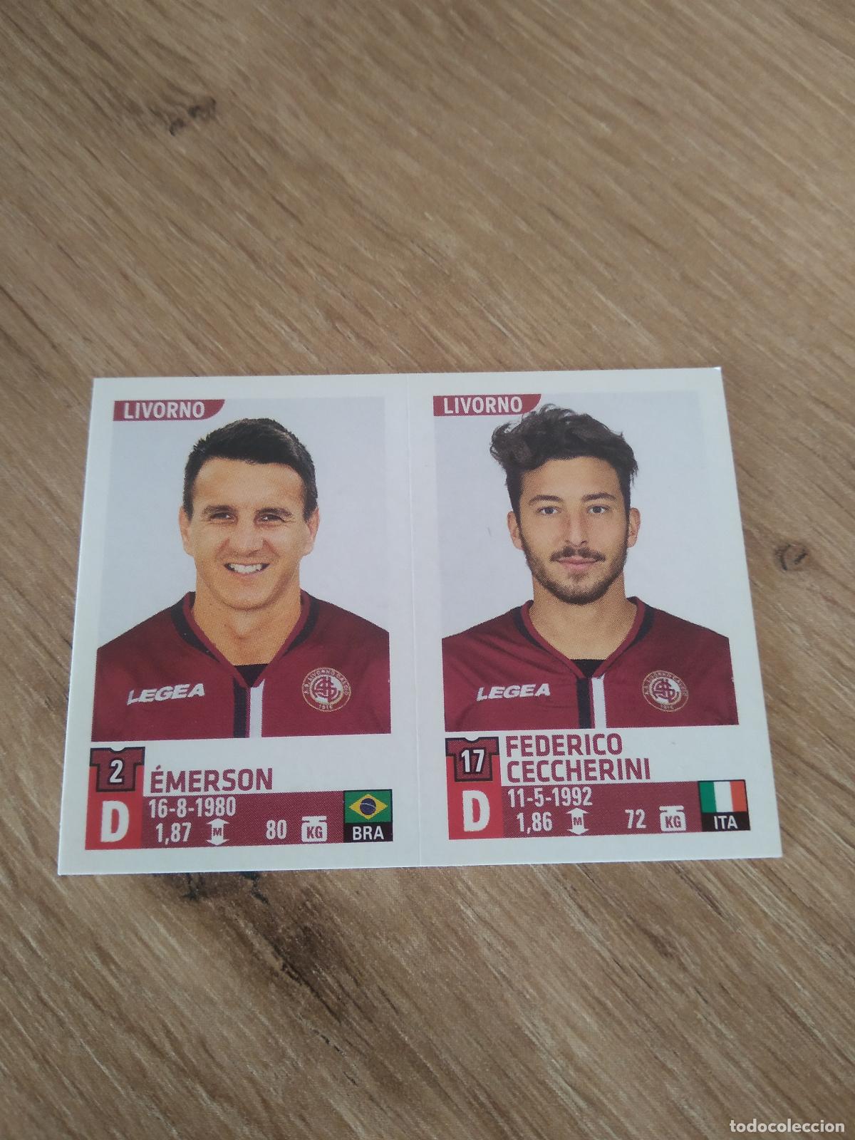 Cromos de F&uacute;tbol: 686 EMERSON CECCHERINI LIVORNO CROMO FUTBOL PANINI LIGA ITALIA 15-16 CALCIATORI 2015-2016