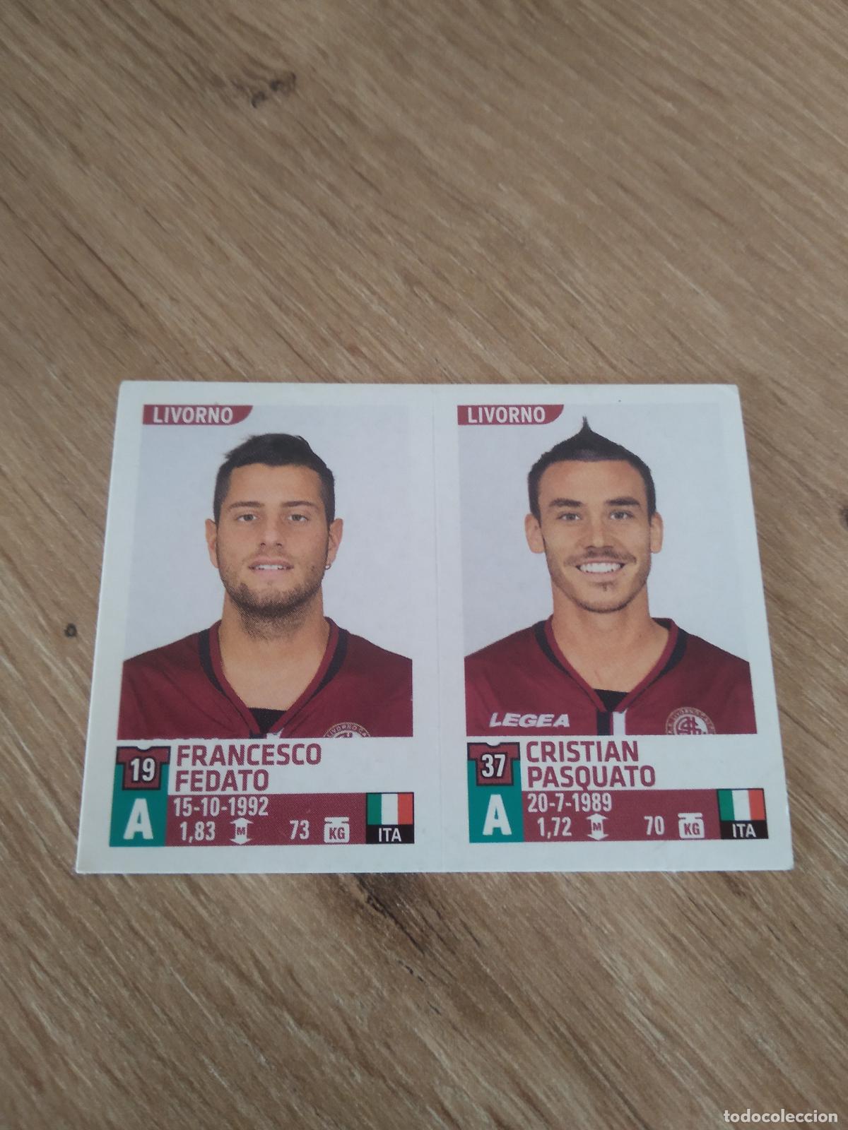 Cromos de F&uacute;tbol: 692 FEDATO PASQUATO LIVORNO CROMO FUTBOL PANINI LIGA ITALIA 15-16 CALCIATORI 2015-2016
