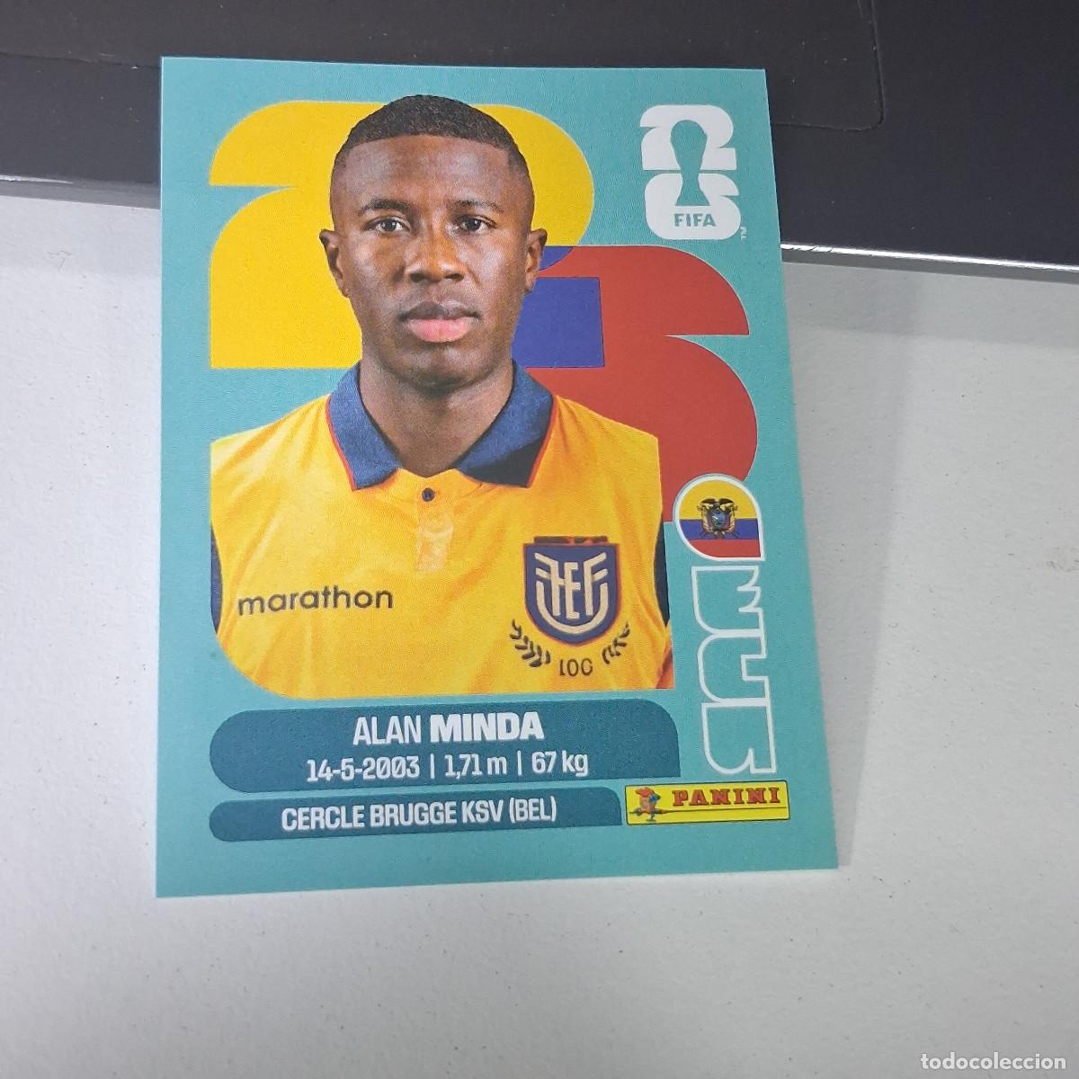 Cromos de F&uacute;tbol: B22 ECU18 ALAN MINDA 18 ECU ECUADOR MUNDIAL FIFA WORLD CUP 2026 STICKER PANINI
