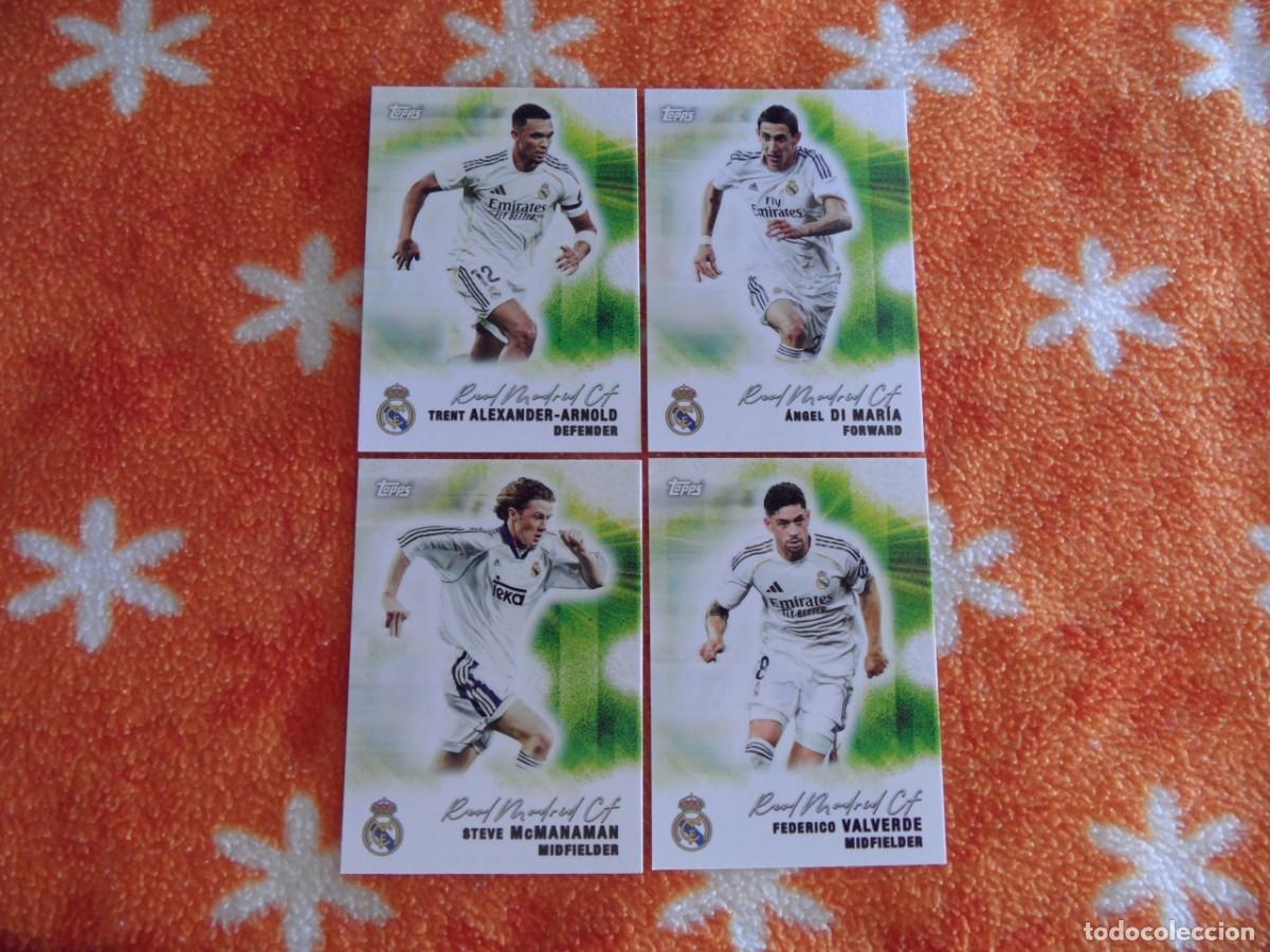 Cromos de F&uacute;tbol: TOPPS TEAM SET PITCH PURSUITS 4 CARDS REAL MADRID 2025 2026 MODRIC Y OZIL