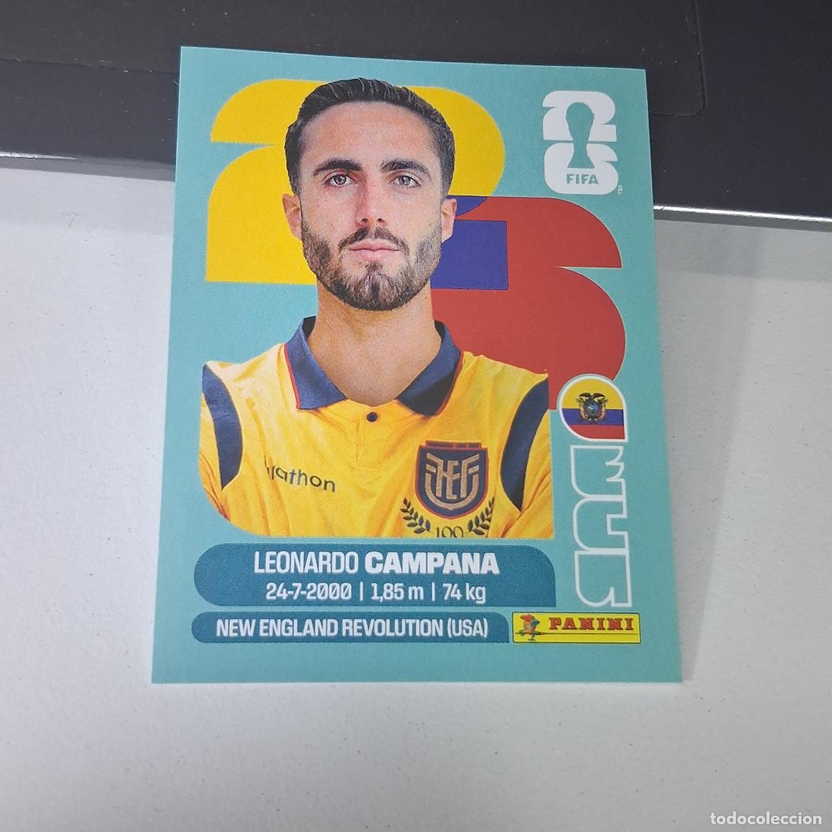 Football Stickers: B22 ECU15 LEONARDO CAMPANA 15 ECUADOR ECU MUNDIAL FIFA WORLD CUP 2026 STICKER PANINI
