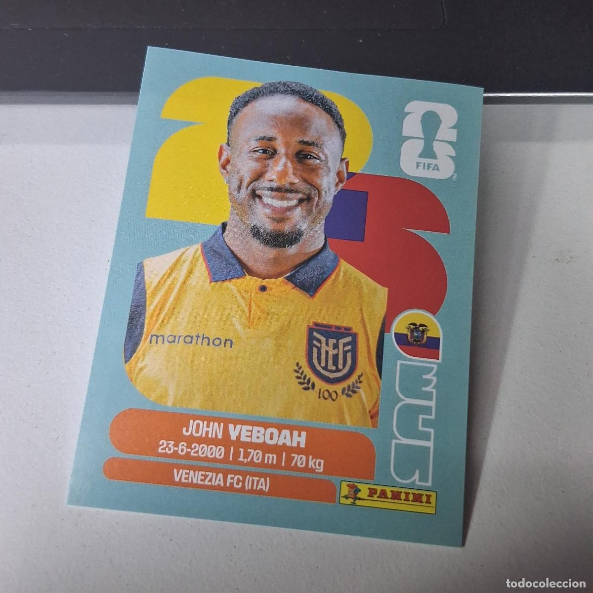 Football Stickers: B22 ECU 14 ECU14 JOHN VEBOAH ECUADOR MUNDIAL FIFA WORLD CUP 2026 STICKER PANINI