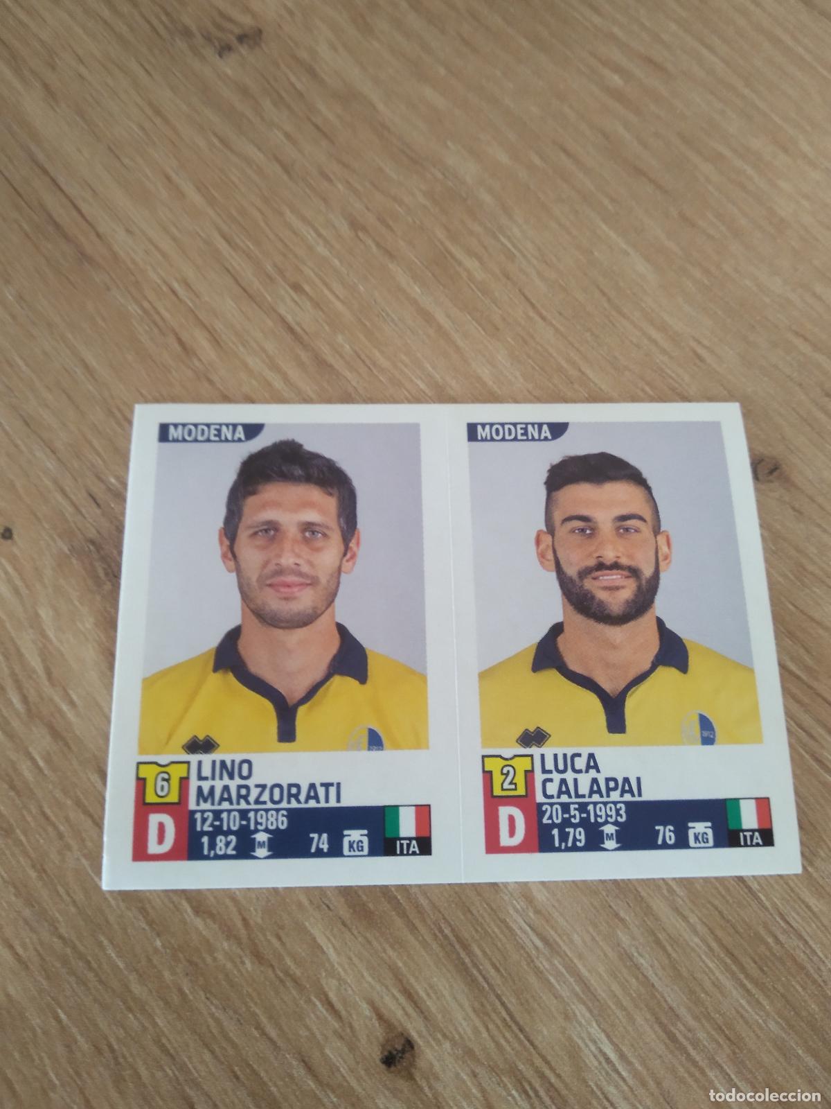 Cromos de F&uacute;tbol: 698 LINO MARZORATI LUCA CALAPAI MODENA CROMO FUTBOL PANINI LIGA ITALIA 15-16 CALCIATORI 2015-2016