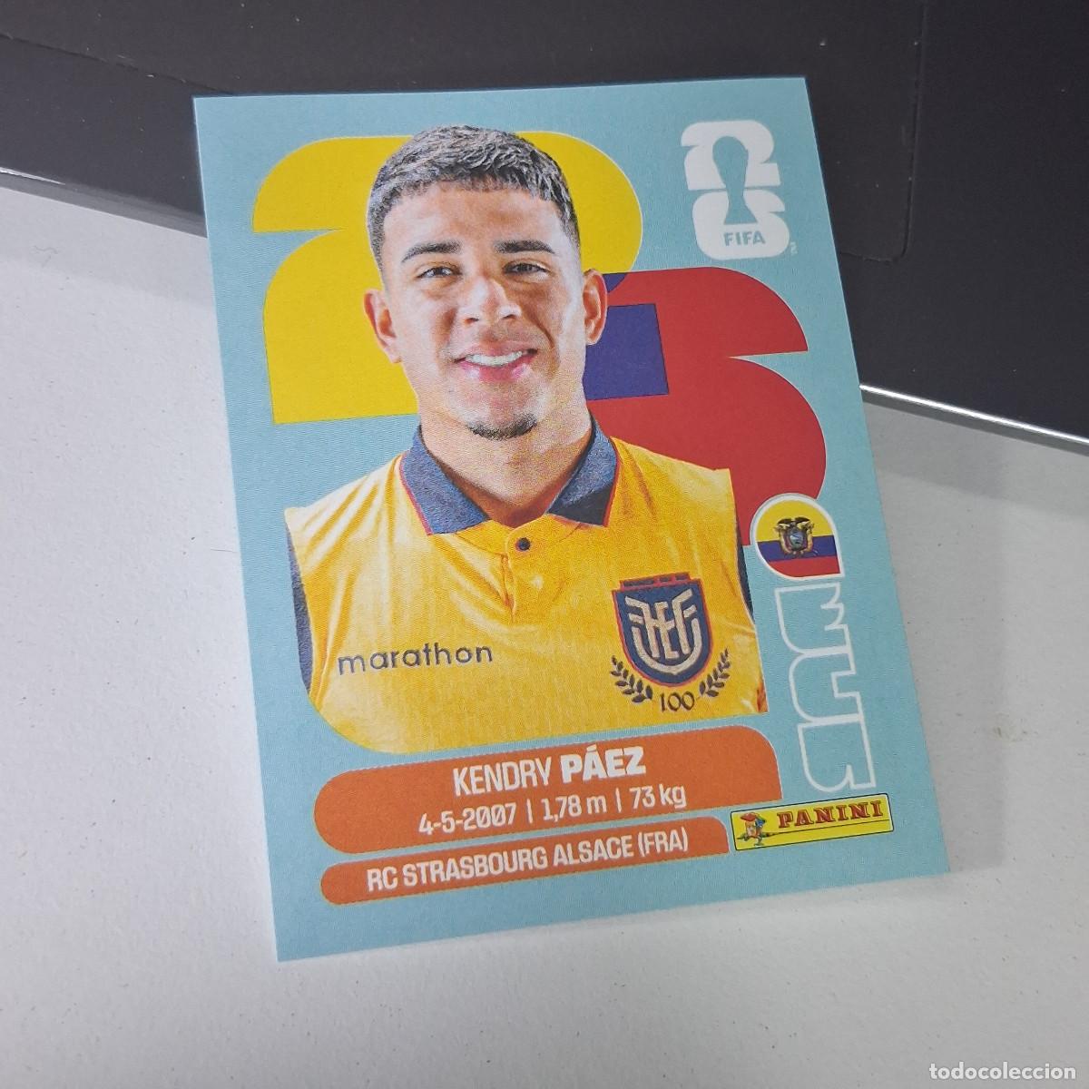 Cromos de F&uacute;tbol: B22 ECU11 KENDRY P&Aacute;EZ 11 ECUADOR ECU MUNDIAL FIFA WORLD CUP 2026 STICKER PANINI