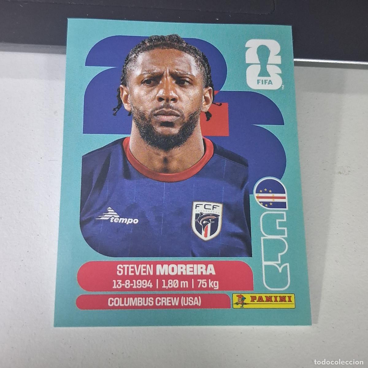 Figurine di Calcio: B22 CPV 6 CPV6 STEVEN MOREIRA CABO VERDE CAPE CPV MUNDIAL FIFA WORLD CUP 2026 STICKER PANINI