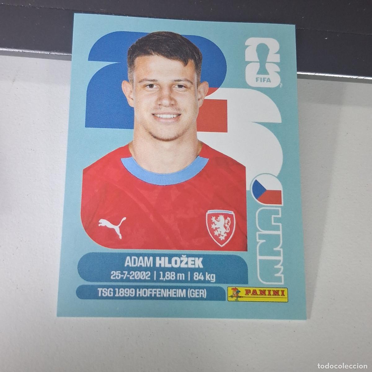 Football Stickers: B22 CZE19 ADAM HLOŽEK 19 REP&Uacute;BLICA CHECA CHEQUIA CZE MUNDIAL FIFA WORLD CUP 2026 STICKER PANINI