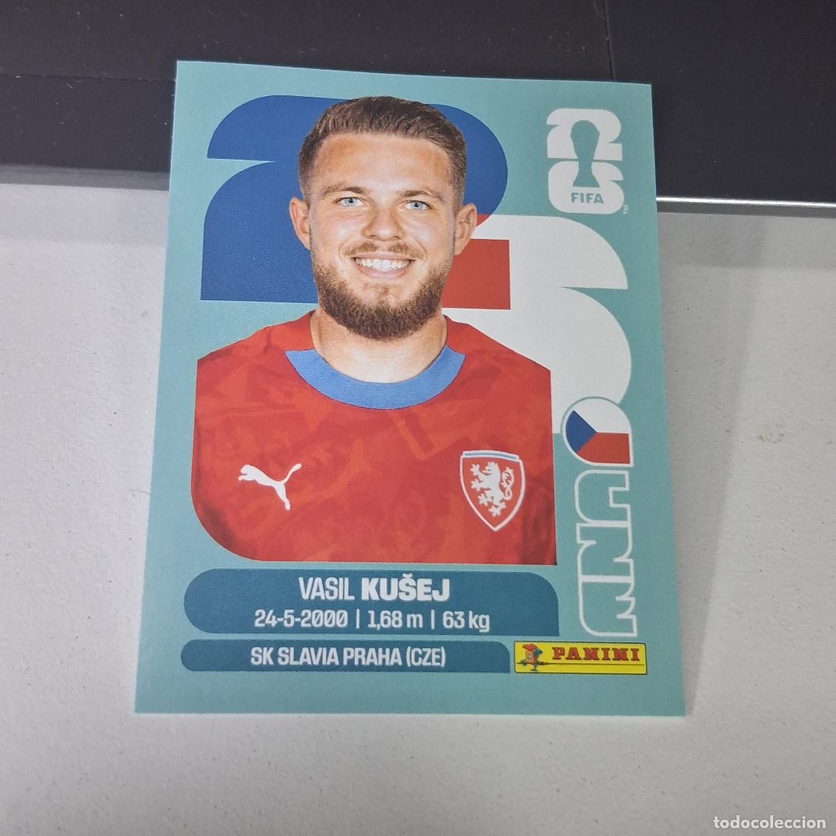 Football Stickers: B22 CZE 16 CZE16 VASIL KUSEJ REP&Uacute;BLICA CHECA CHEQUIA CZE MUNDIAL FIFA WORLD CUP 2026 STICKER PANINI