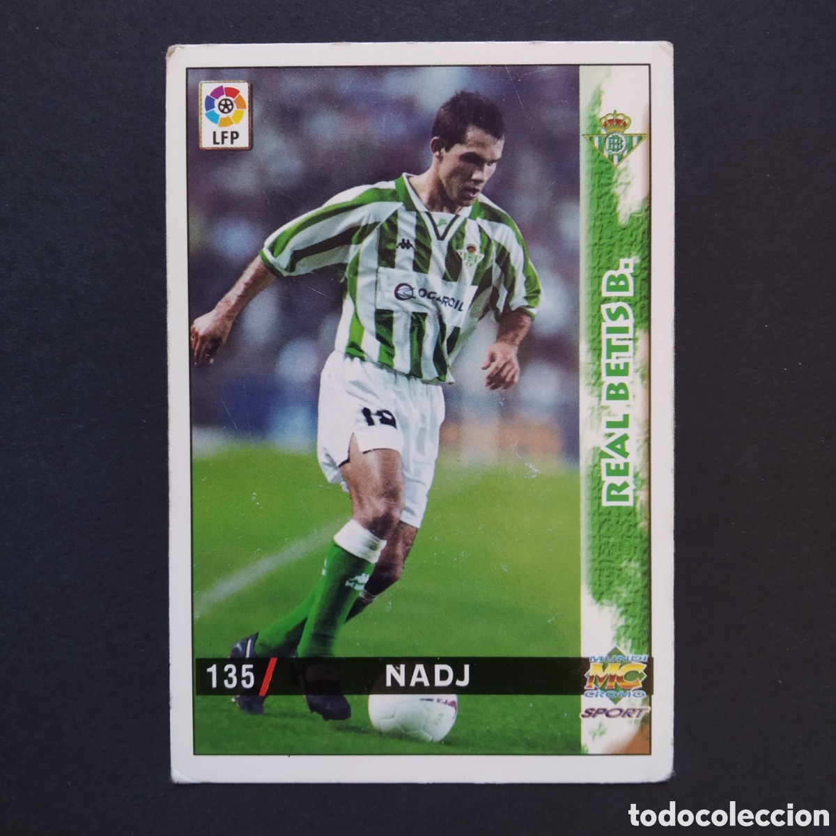 Football Stickers: CROMO - N&ordm; 0135 - NADJ - REAL BETIS B. - LAS FICHAS DE LA LIGA 98-99 (1998 / 1999) - MUNDICROMO